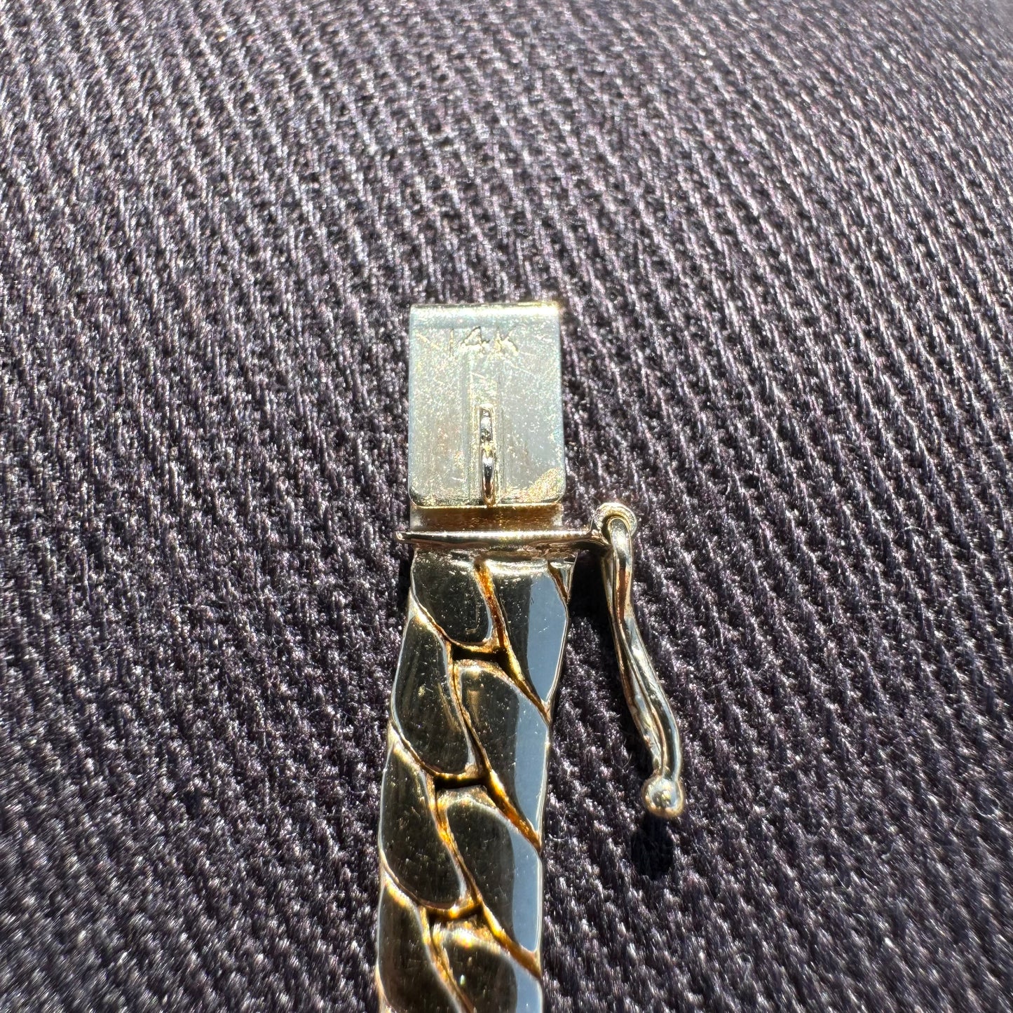 1970’s Solid 14k Yellow Gold Old School Miami Cuban Link Necklace (18.25”)