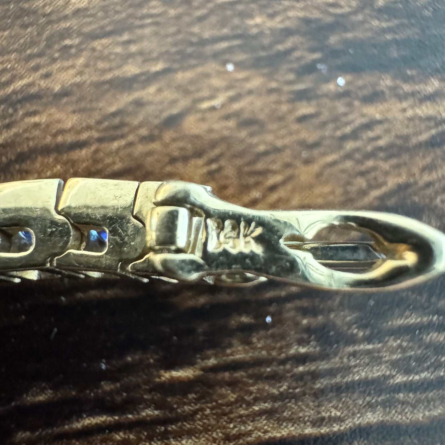 Vintage Solid 14k Yellow Gold 6.0ctw Natural Sapphire Rainbow Tennis Bracelet (7”)