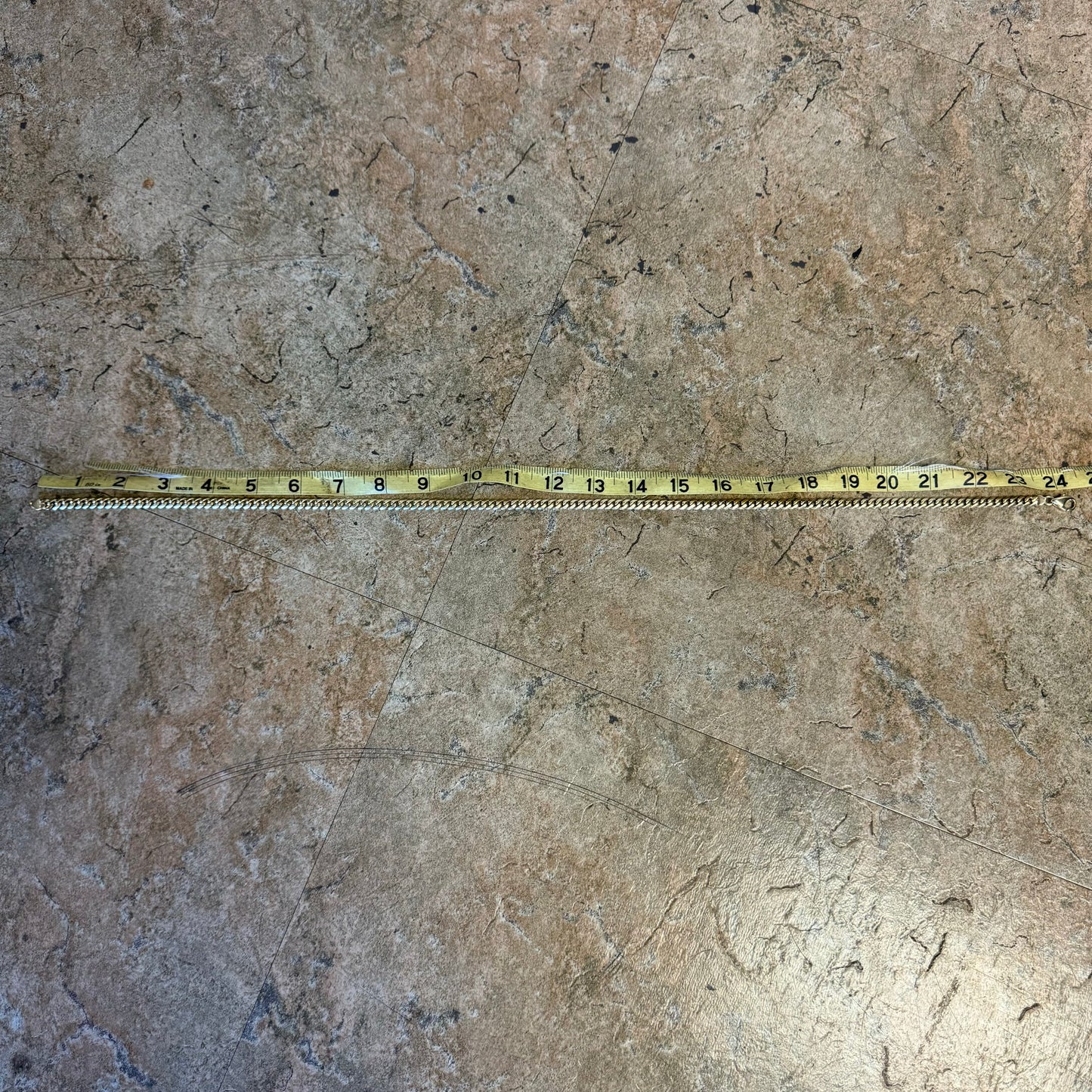 1980’s/90’s Solid 18k Yellow Italian Gold Handmade Heavyweight Cuban Link Necklace (24.25”)