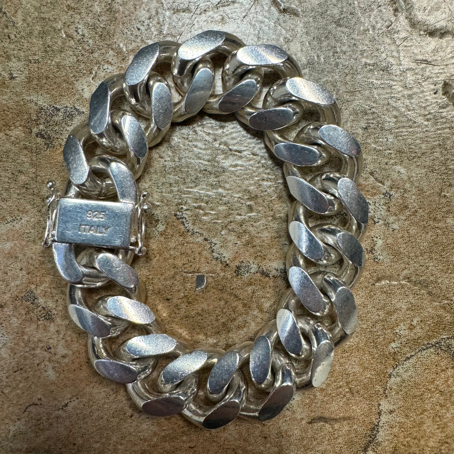 Super Heavyweight Italian Sterling/.925 Giant Miami Cuban Link Bracelet (8.25”)