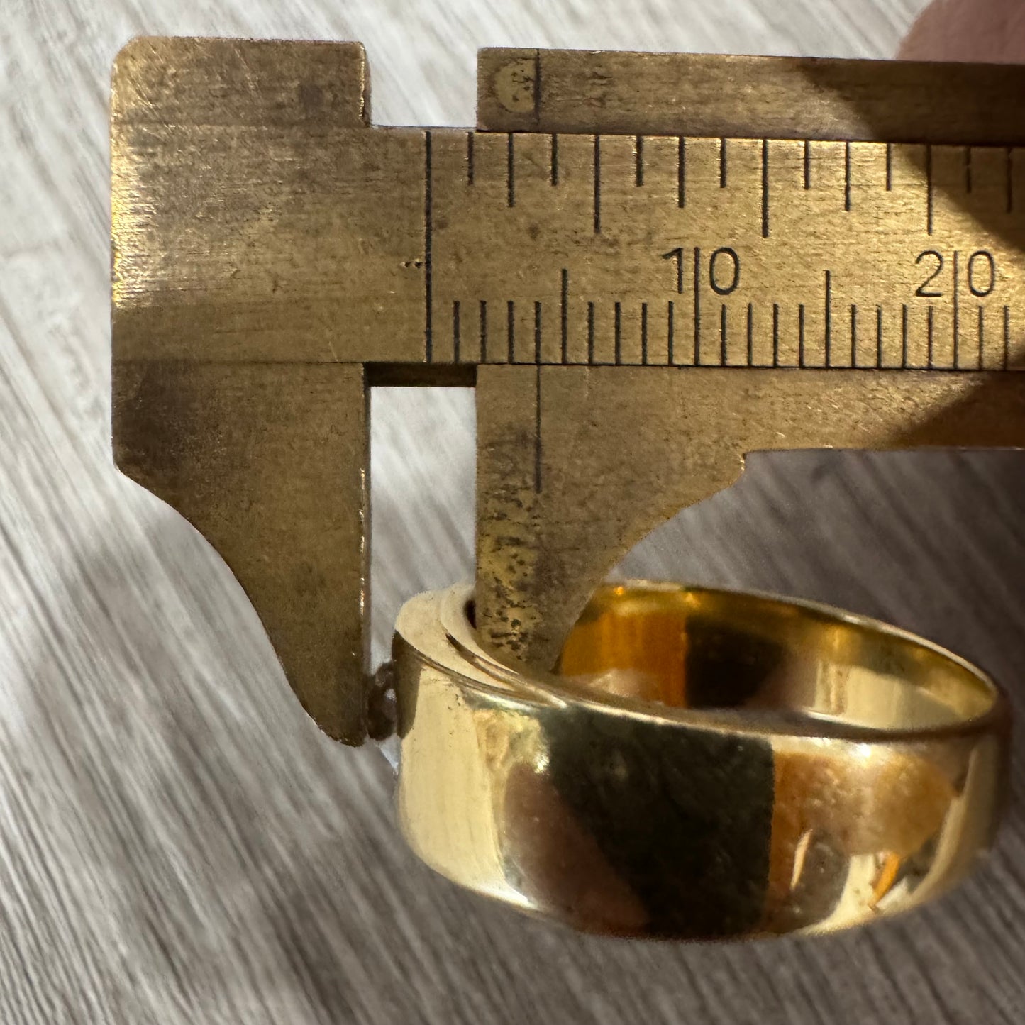 Vintage .73ct Old Euro Cut Natural Diamond Solid Backed 18k Yellow Gold Ring (9.5)