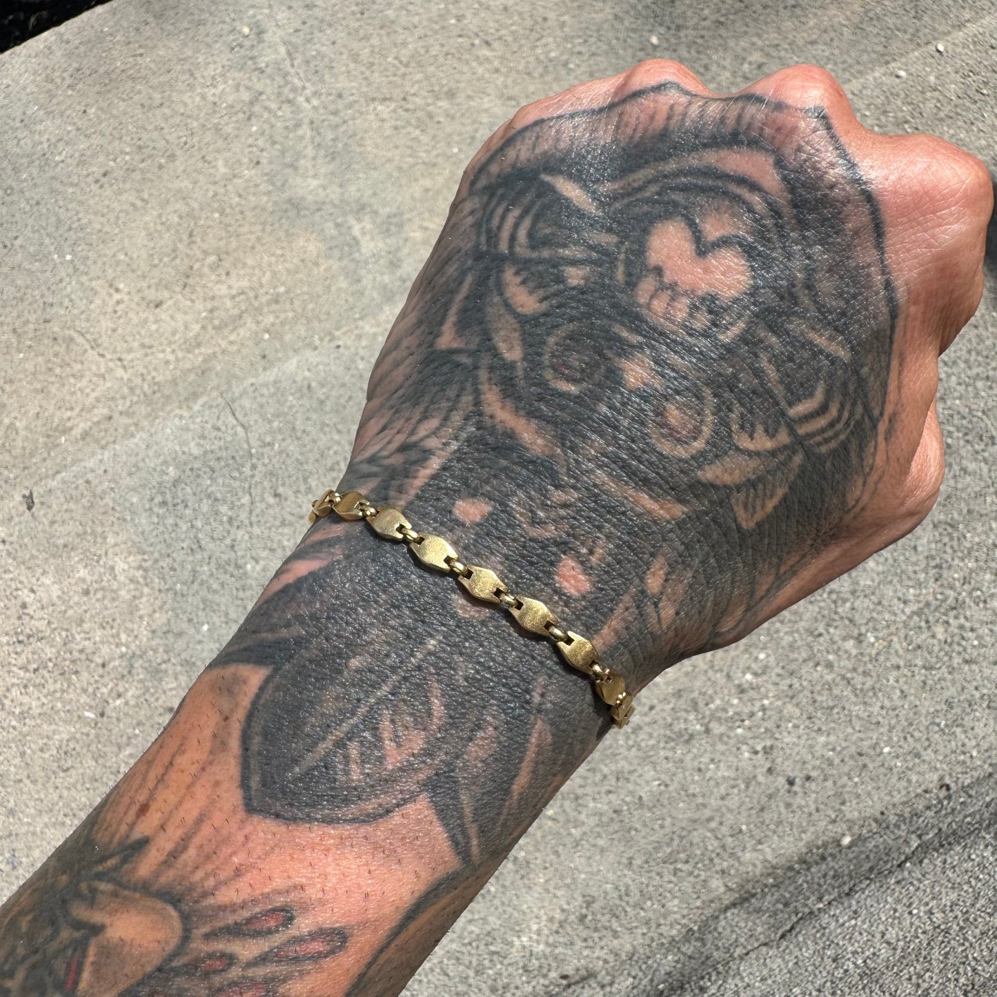 1970’s Cartier Solid 18k Yellow Gold Mariner Anchor “Tortue” Link Bracelet (7.5”)