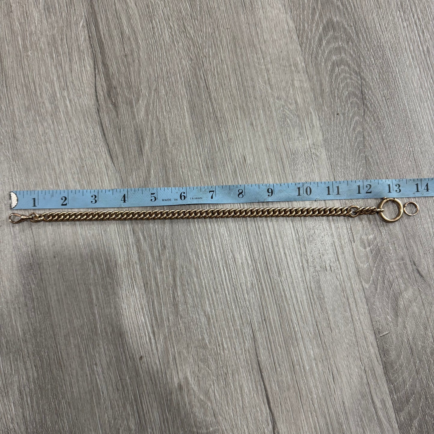 Antique Russian Hallmarked Solid 14k Gold Heavyweight Watch Chain (13.25”)