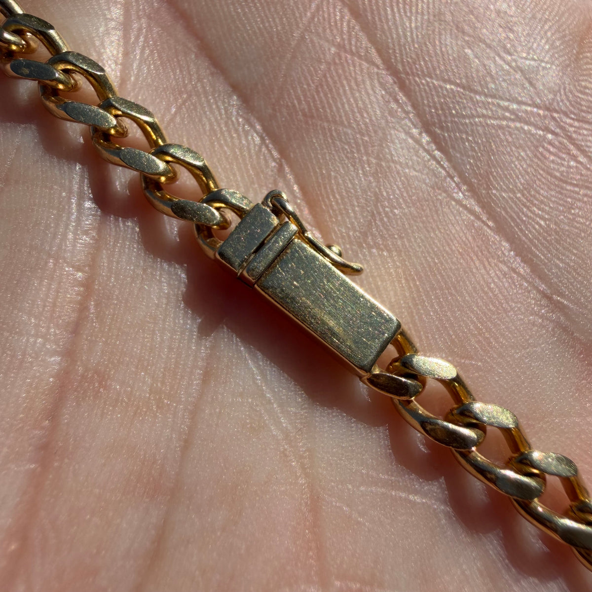 Vintage Balestra Solid 14k Yellow Italian Gold Cuban Curb Link Necklace (20”)
