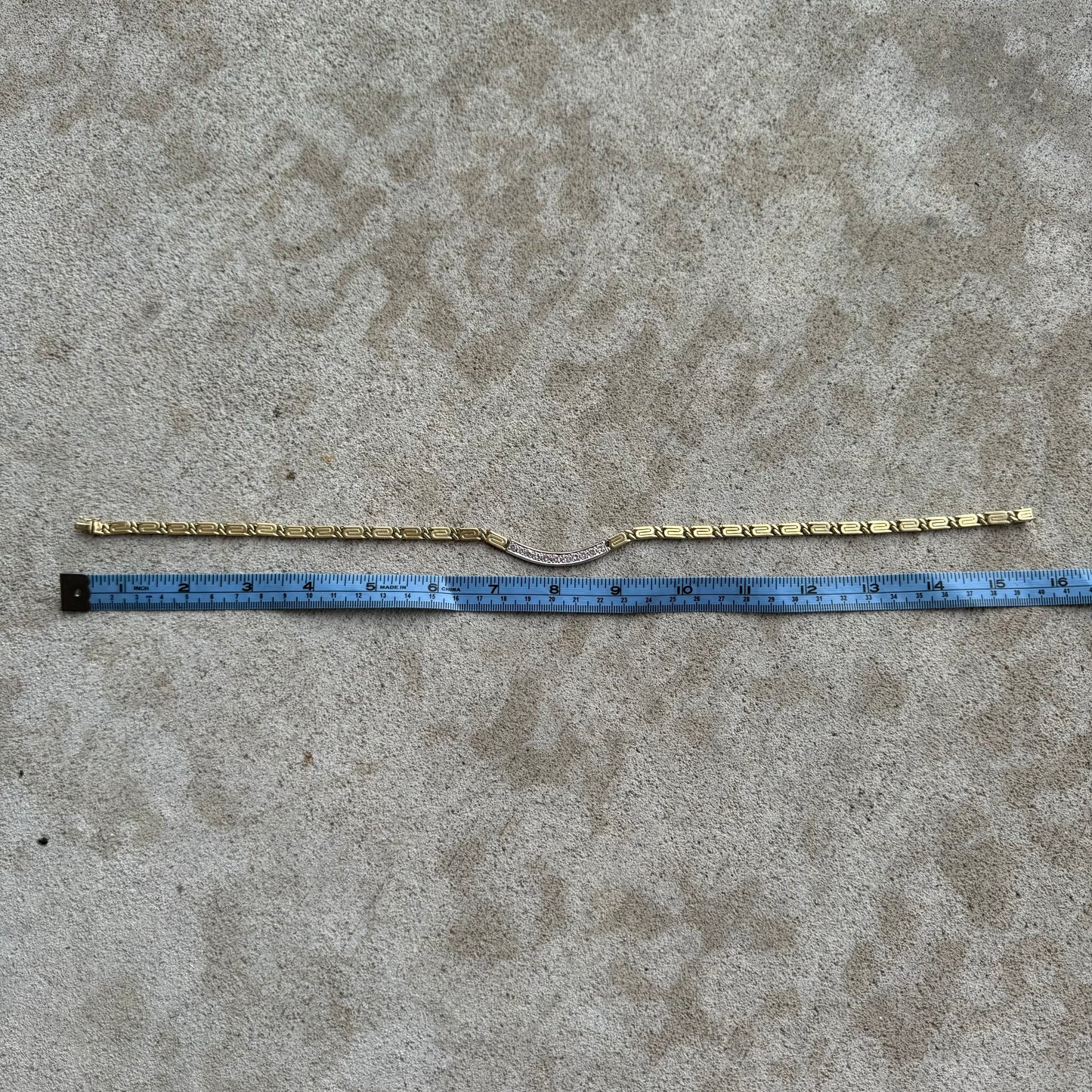 Vintage Custom Made 2.75ctw Natural Diamond 14k Gold Heavyweight Snail Link Necklace (15.75”)