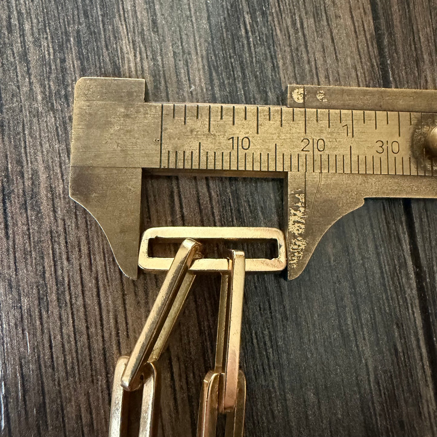 Vintage Solid 18k Yellow Gold Heavyweight Paperclip Link Necklace (23.5”)