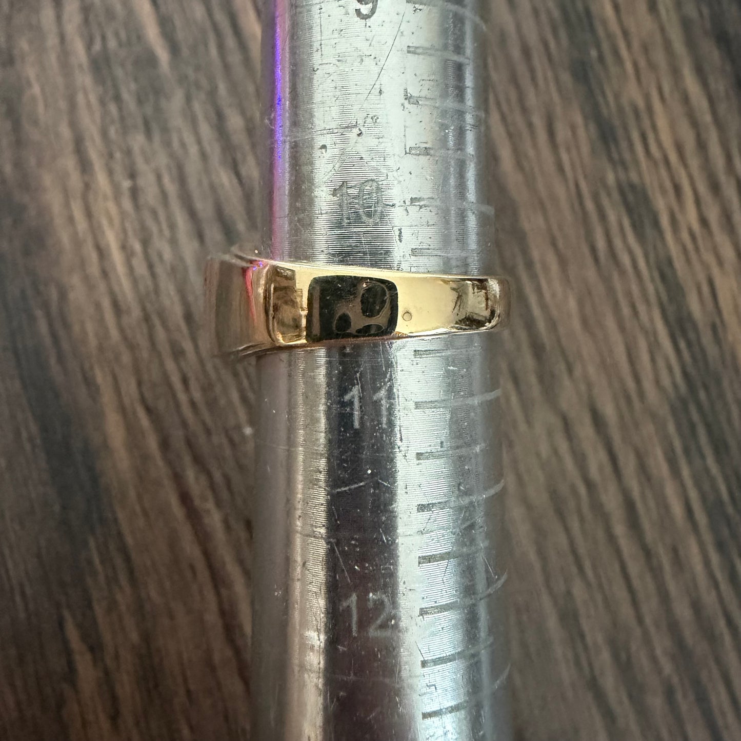 Art Deco Solid 14k Yellow Gold .60ct Old Euro Cut Natural Diamond Solitaire Gents Ring (10.5)