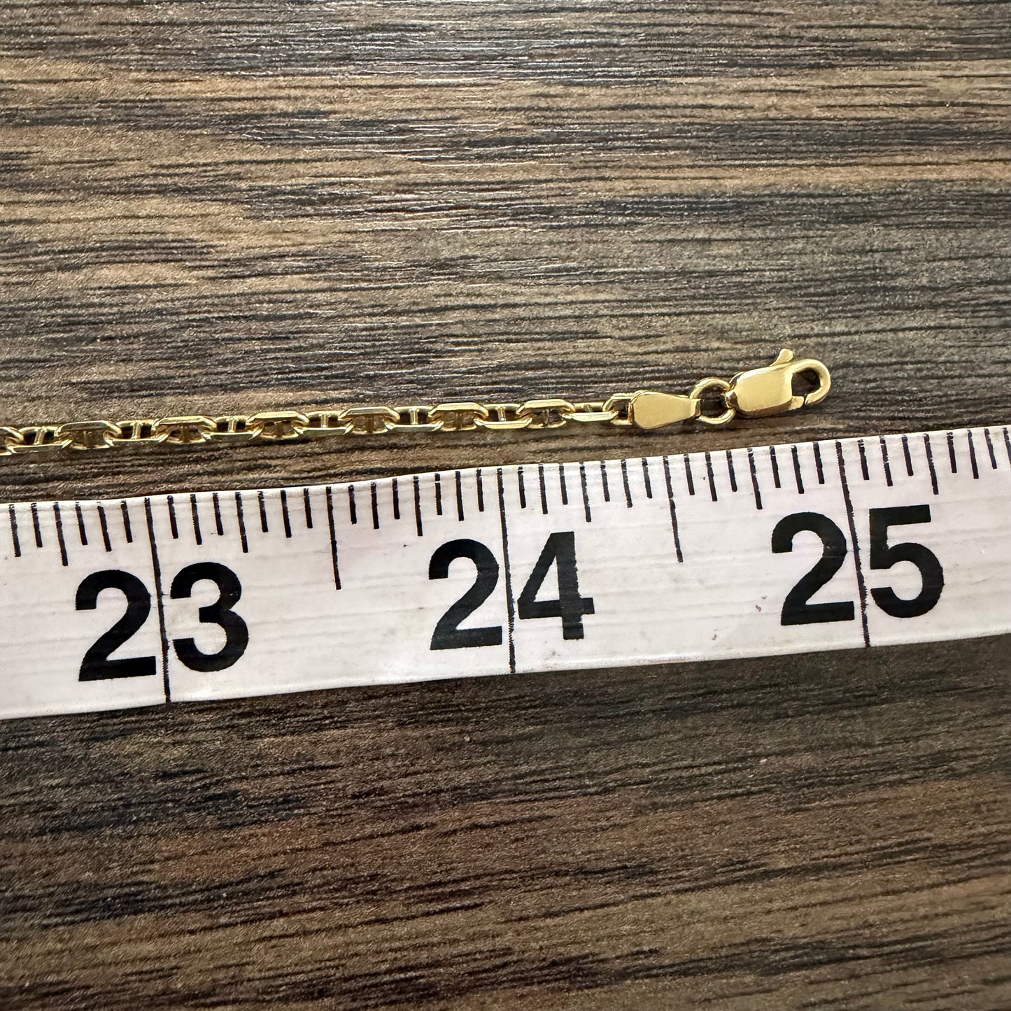 Vintage Solid 18k Italian Yellow Gold Chaine D’Ancre Link Necklace (25”)