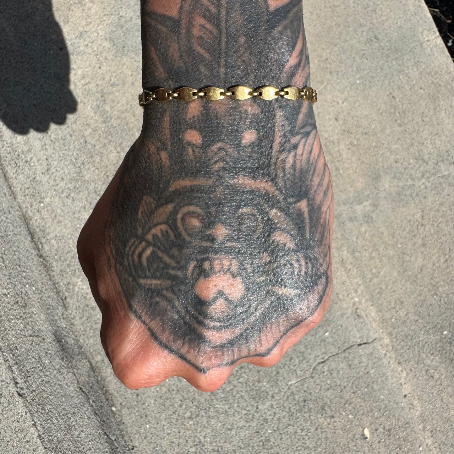 1970’s Cartier Solid 18k Yellow Gold Mariner Anchor “Tortue” Link Bracelet (7.5”)