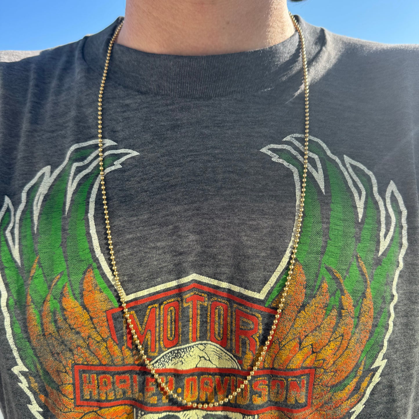 Vintage 14k Yellow Gold Heavyweight Ball Chain Necklace (30”)