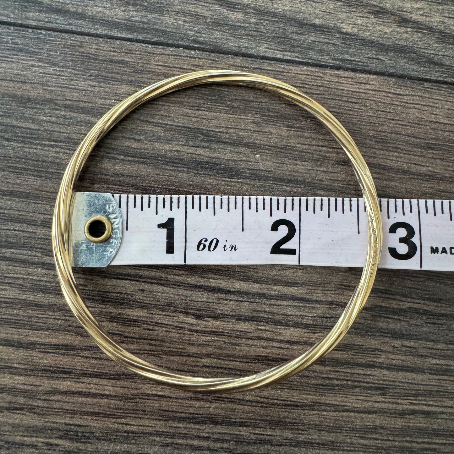 Vintage Tiffany & Co. 14k Yellow Gold Bangle Bracelet (7.5”)