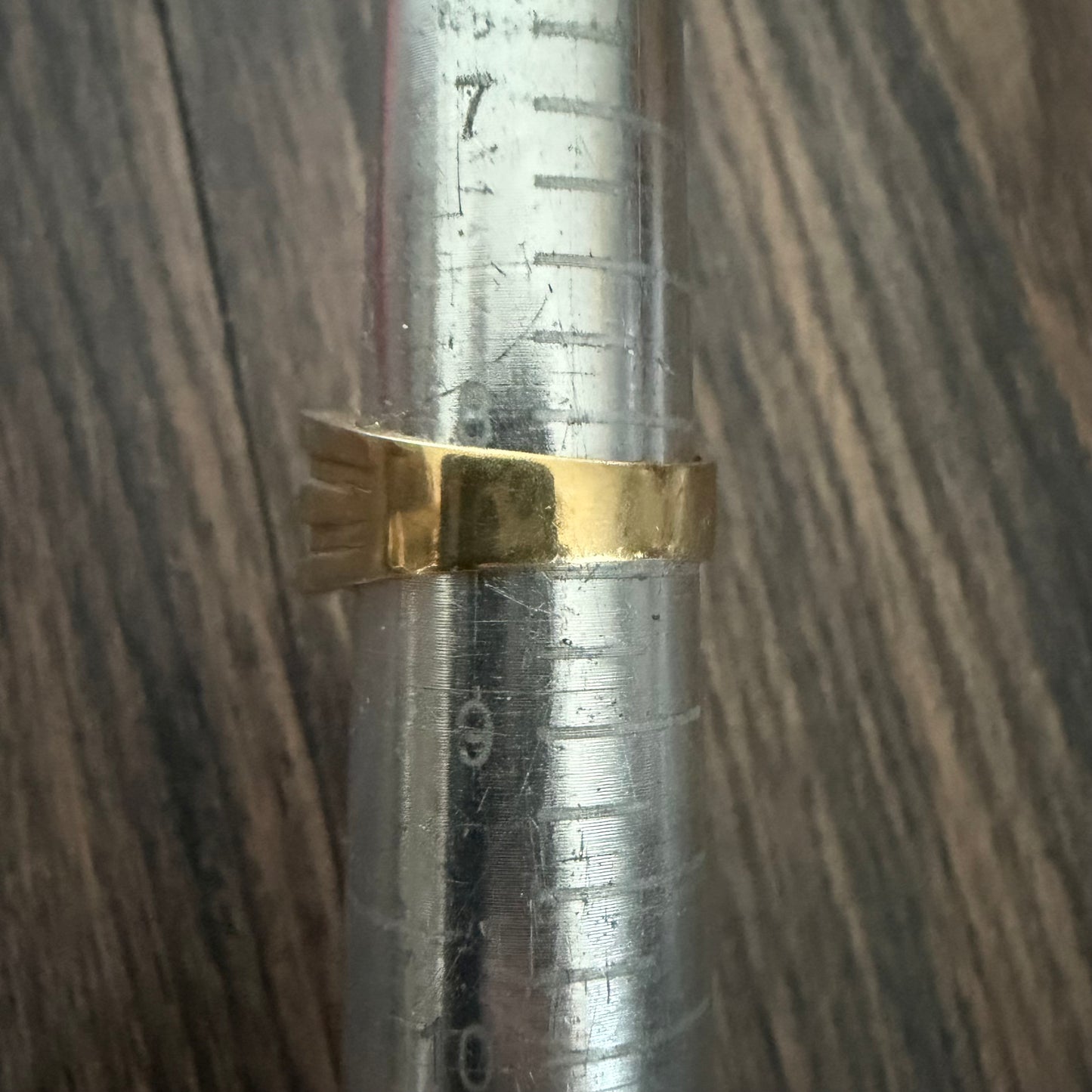Vintage Solid 18k Yellow Gold Shield Cut Orange Sapphire And Diamond Signet Ring (8.25)