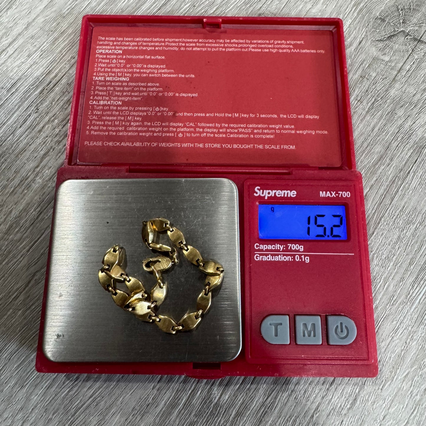 1970’s Cartier Solid 18k Yellow Gold Mariner Anchor “Tortue” Link Bracelet (7.5”)