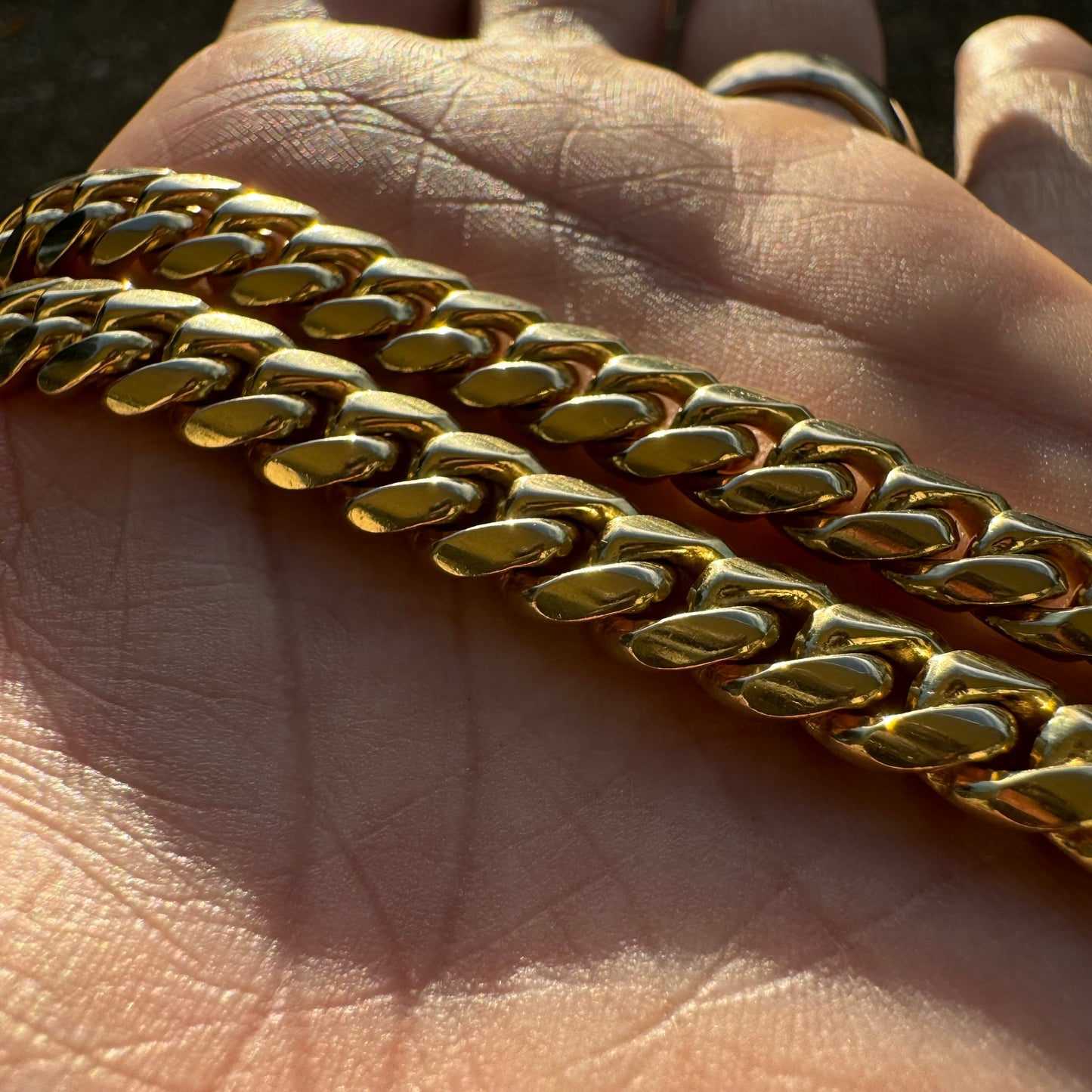 Brand New Handmade Solid 14k Yellow Gold Heavyweight Miami Cuban Link Necklace (22”)