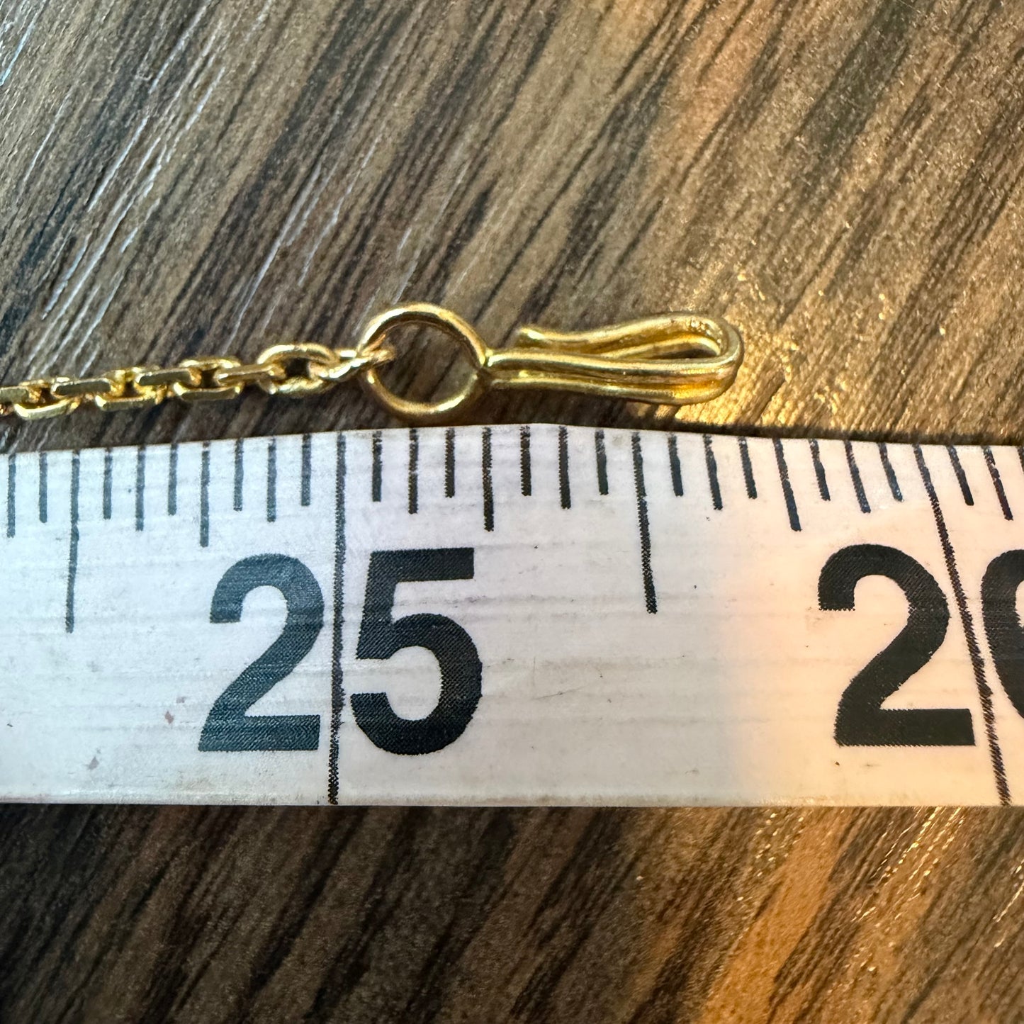 Vintage Solid 22k Yellow Gold Anchor Link Baht Chain Necklace (25.5”)