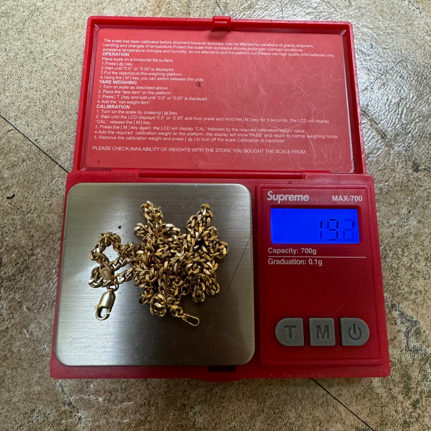 Vintage Solid 14k Yellow Gold Classic Heavyweight Miami Cuban Link Necklace (24”)