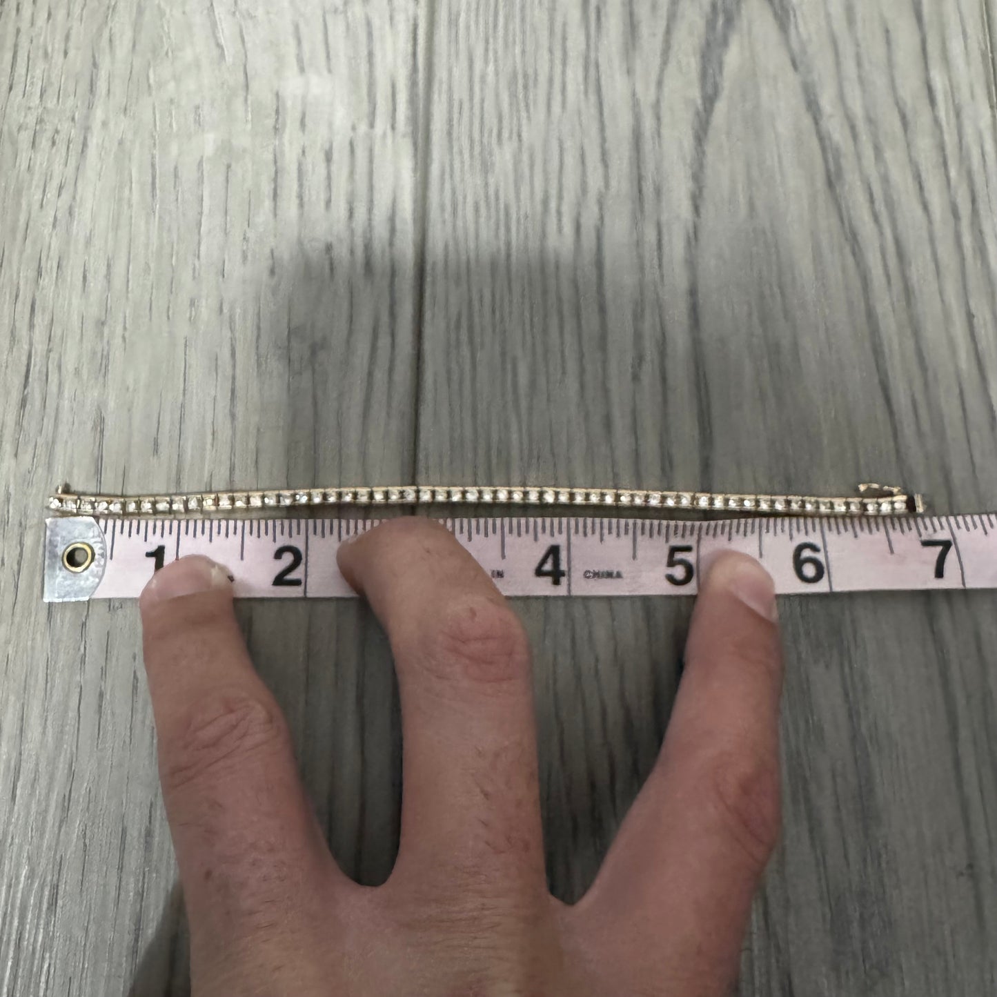 Vintage Solid 14k Yellow Gold 3.5ctw Natural Diamond Tennis Bracelet (6.75”)