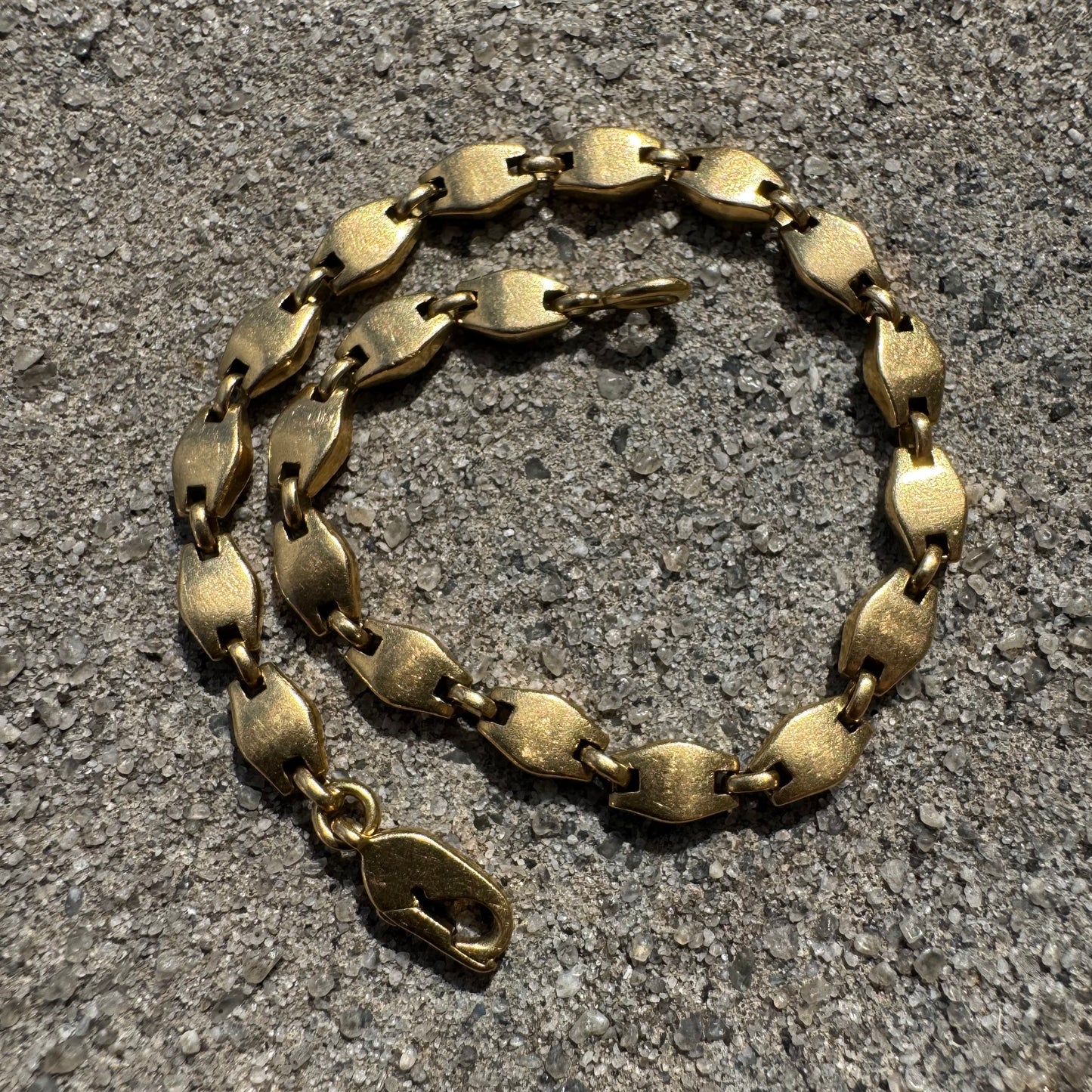 1970’s Cartier Solid 18k Yellow Gold Mariner Anchor “Tortue” Link Bracelet (7.5”)