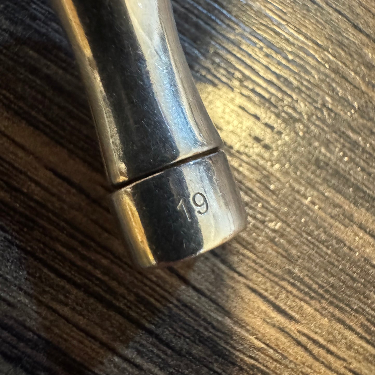 Gucci Sterling/.925 Chunky Bamboo Cuff Bracelet (Size:19/7.5”)