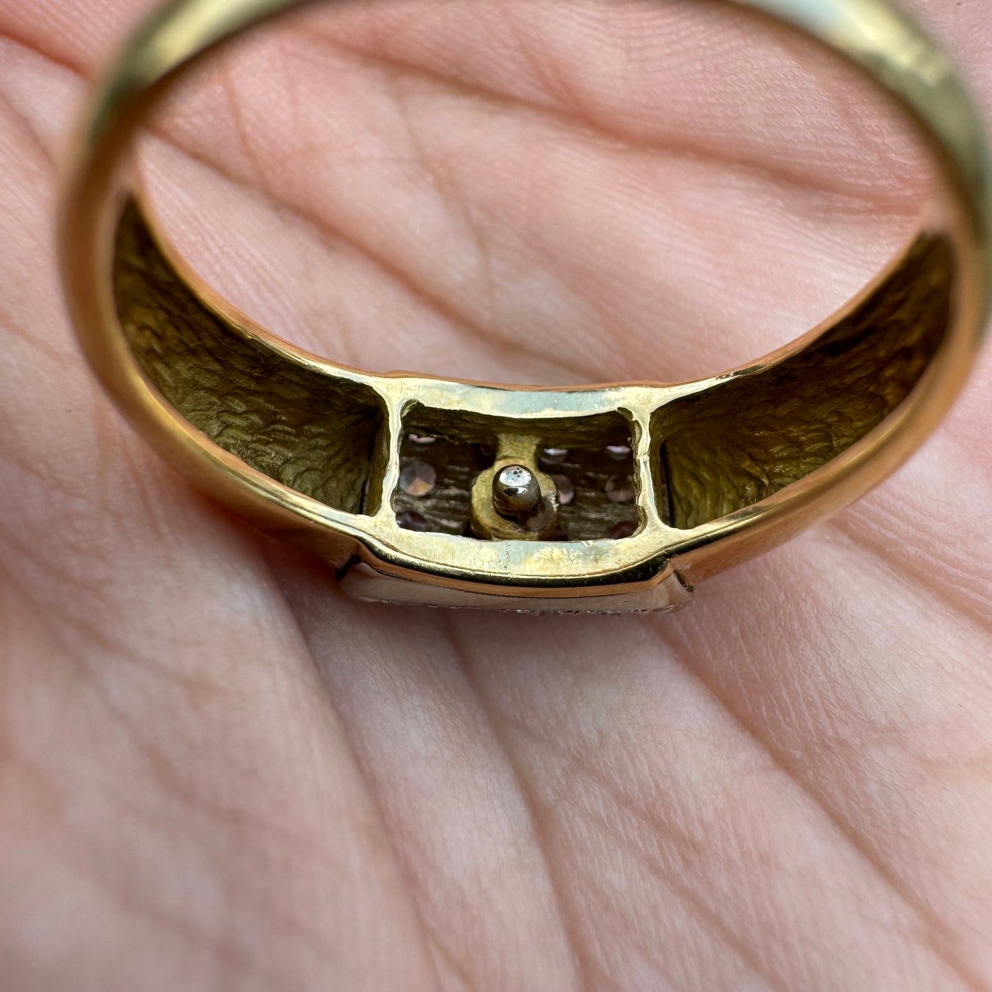 Vintage 14k Yellow Gold 1.0CTW Flawless/VVS1 Natural Diamond Ring (8.75)