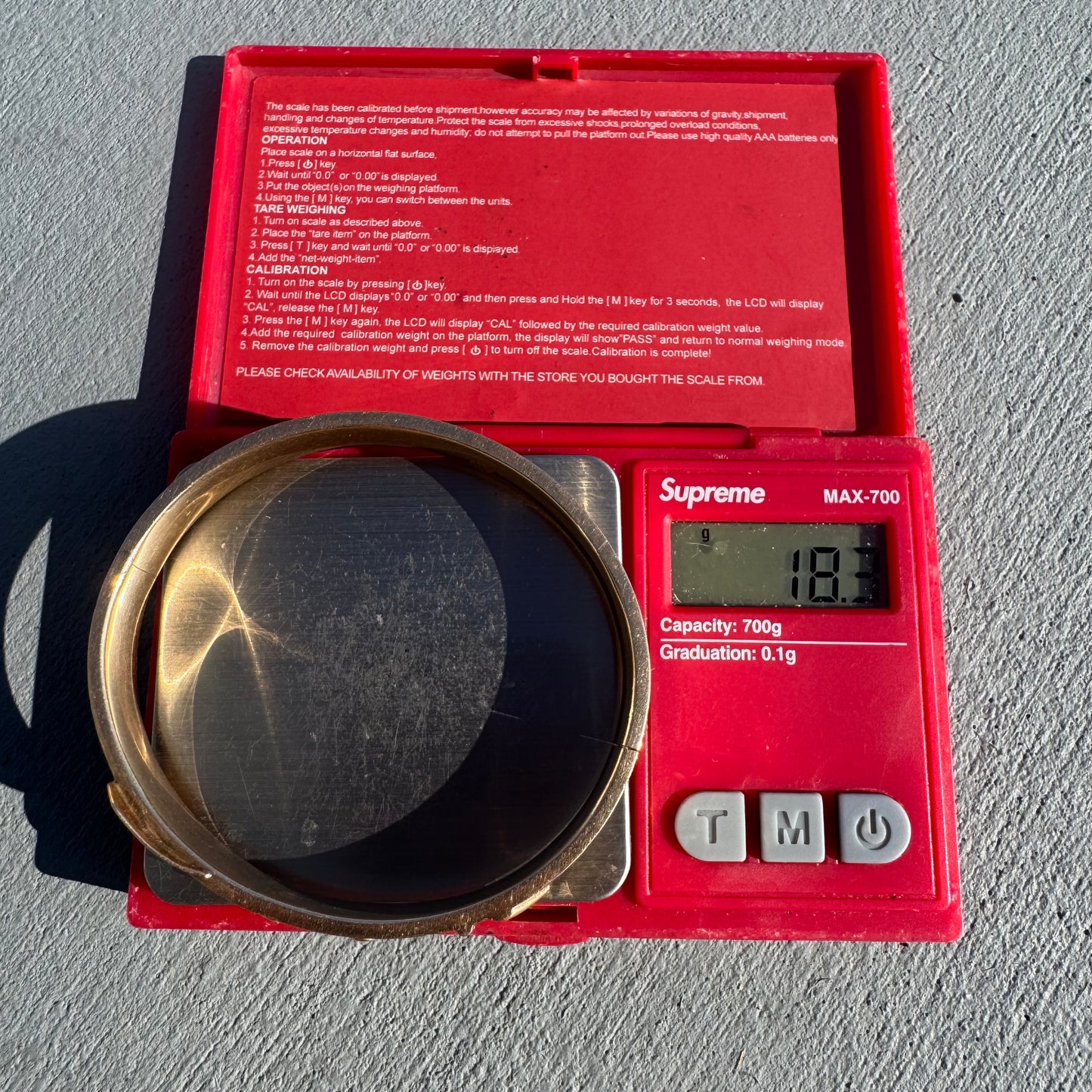 1921 Kaden Bros. 14k Yellow Gold Belt Buckle Bangle Bracelet (7.5”)