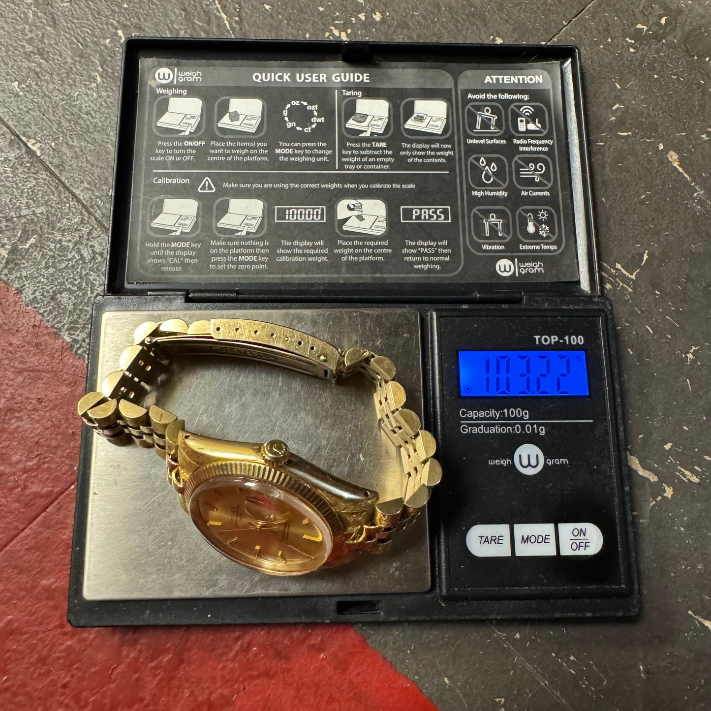 1966 Rolex Oyster Perpetual Date Ref. 1503 Florentine Finish 14k Gold (7.5”/34mm)