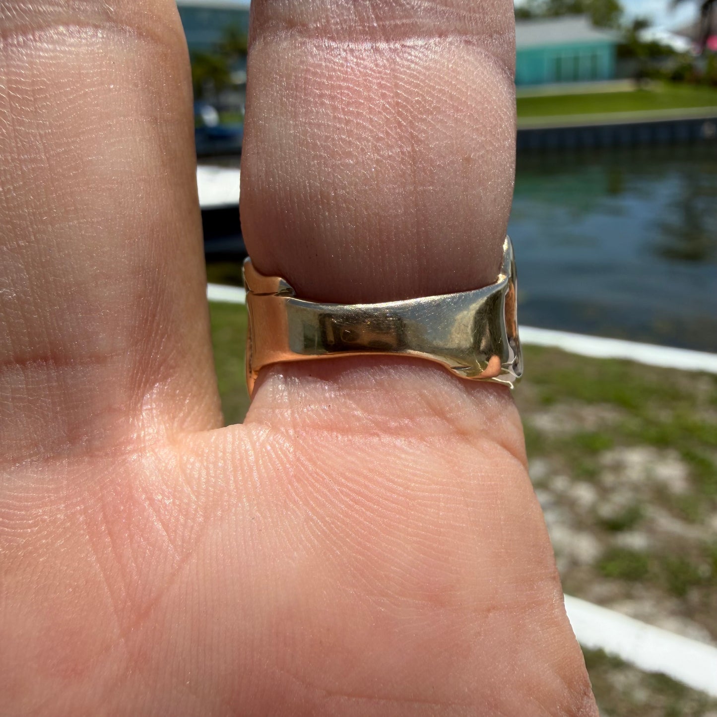 1940’s Solid 10k Yellow Gold Black Onyx Natural Diamond Solitaire Double Snake Signet Ring (9)