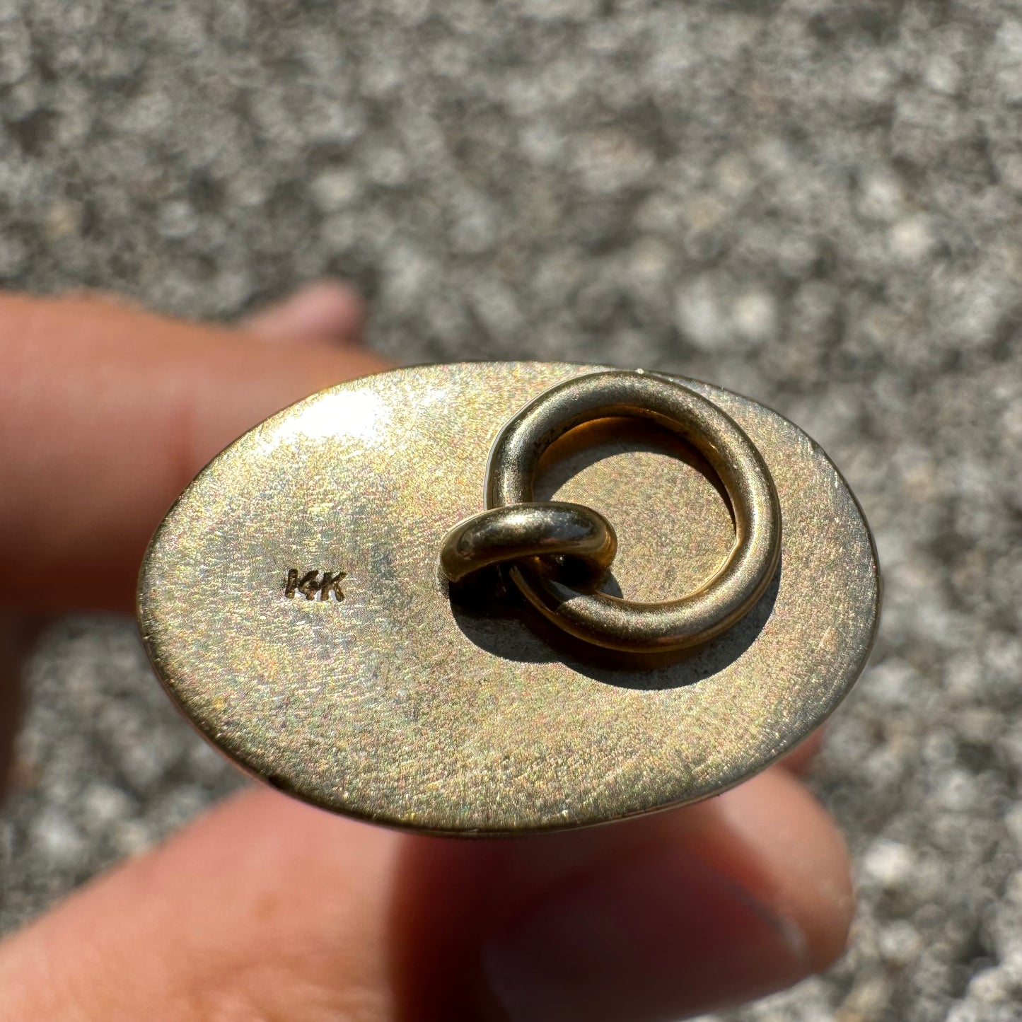 Art Deco 14k Yellow Gold Lions Tooth Pendant