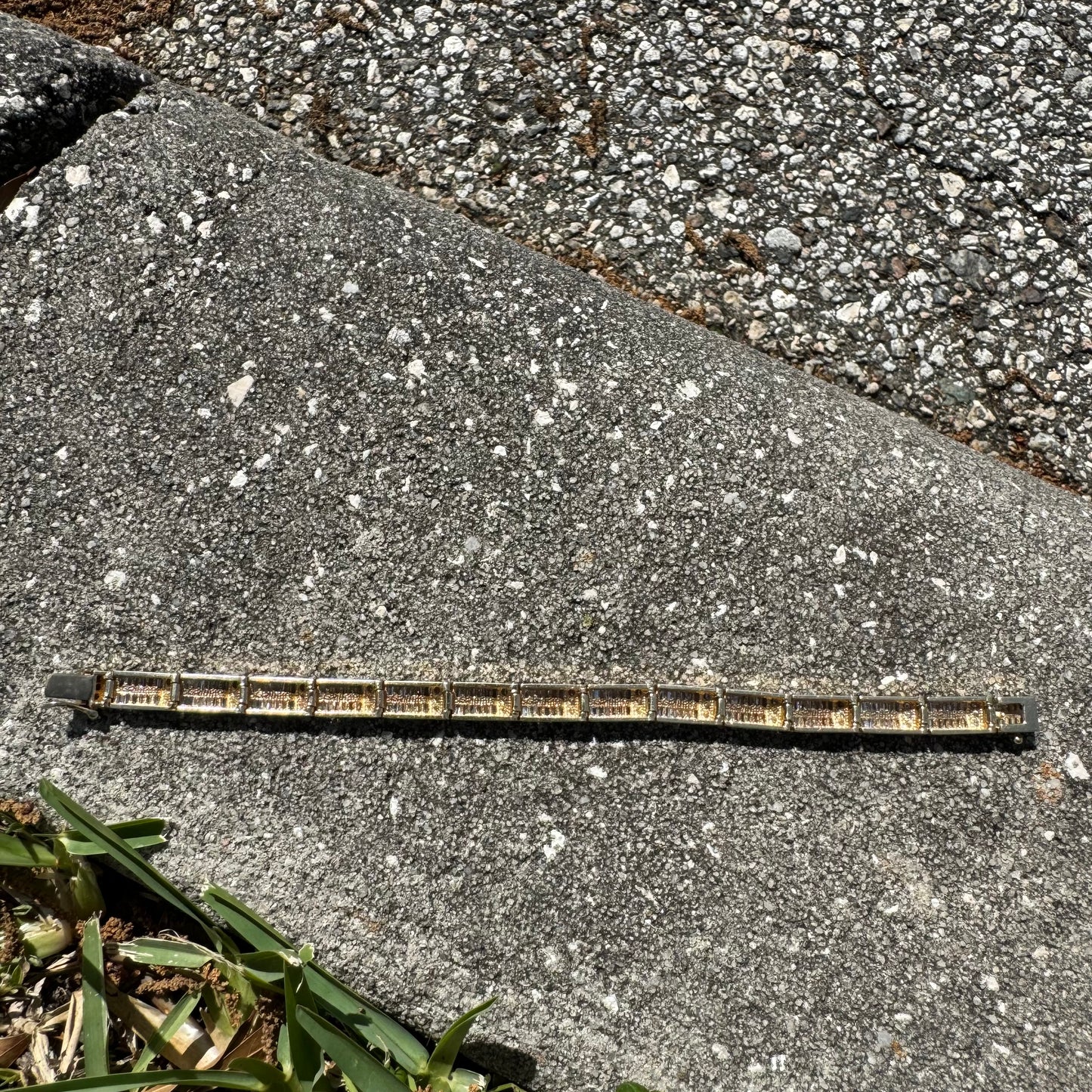 Vintage 14k Yellow Gold 10.5CTW Natural Diamond Bracelet (7.25”)
