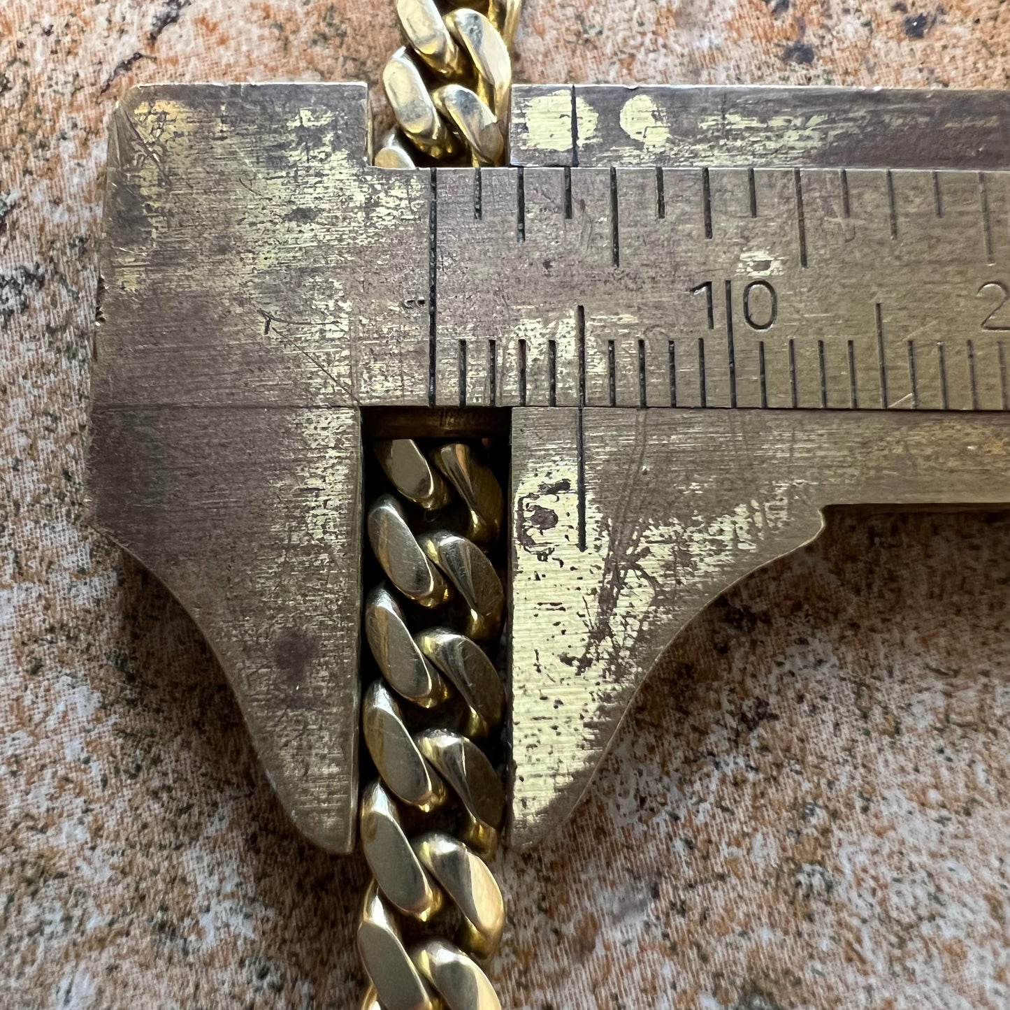 Vintage Solid 14k Yellow Gold Miami Cuban Link Bracelet (8”)