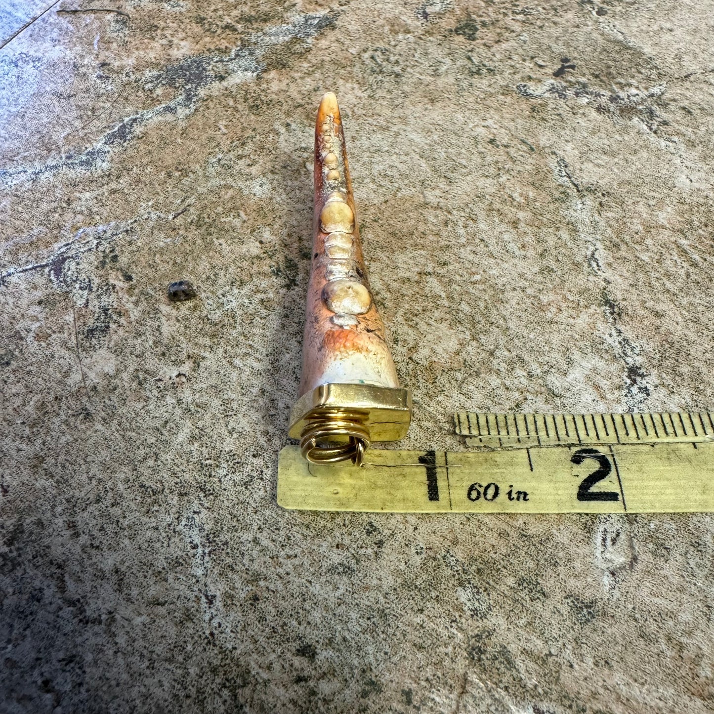 Old 18k Yellow Gold Custom One Of A Kind Handmade Lobster Claw Pendant