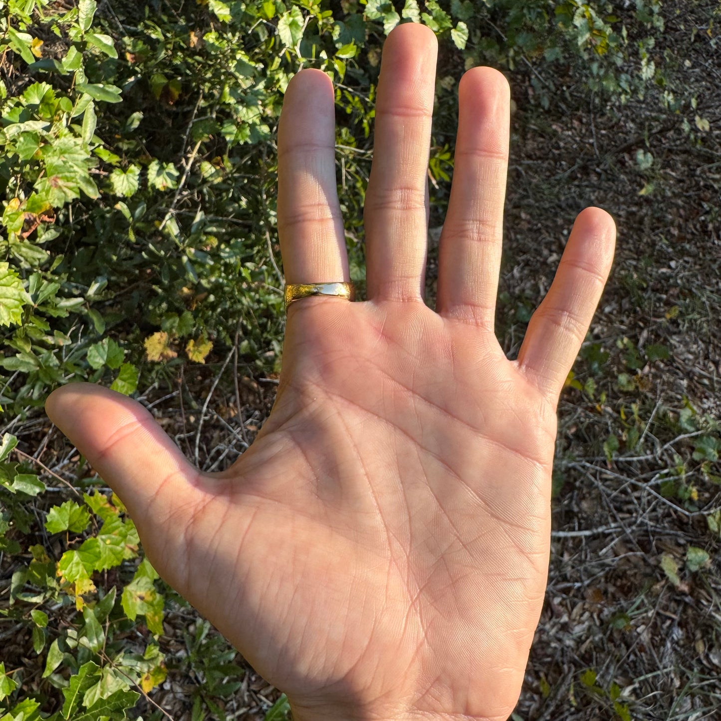 Vintage Solid 14k Yellow Gold 1.0ctw Natural Diamond Nugget Ring (9.25)