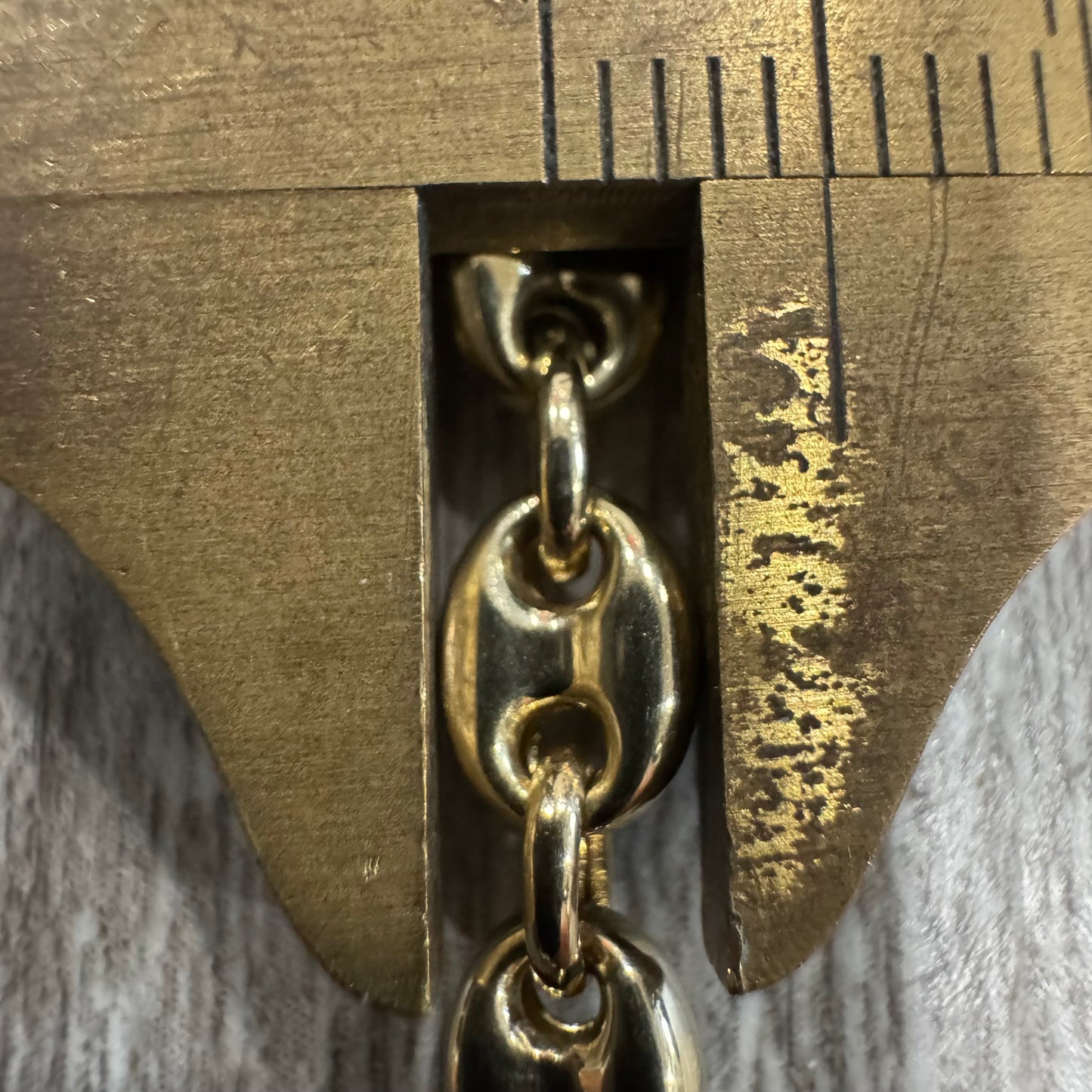 Brand New 14k Yellow Gold Classic Puffed Gucci Mariner Link Necklace (22”)