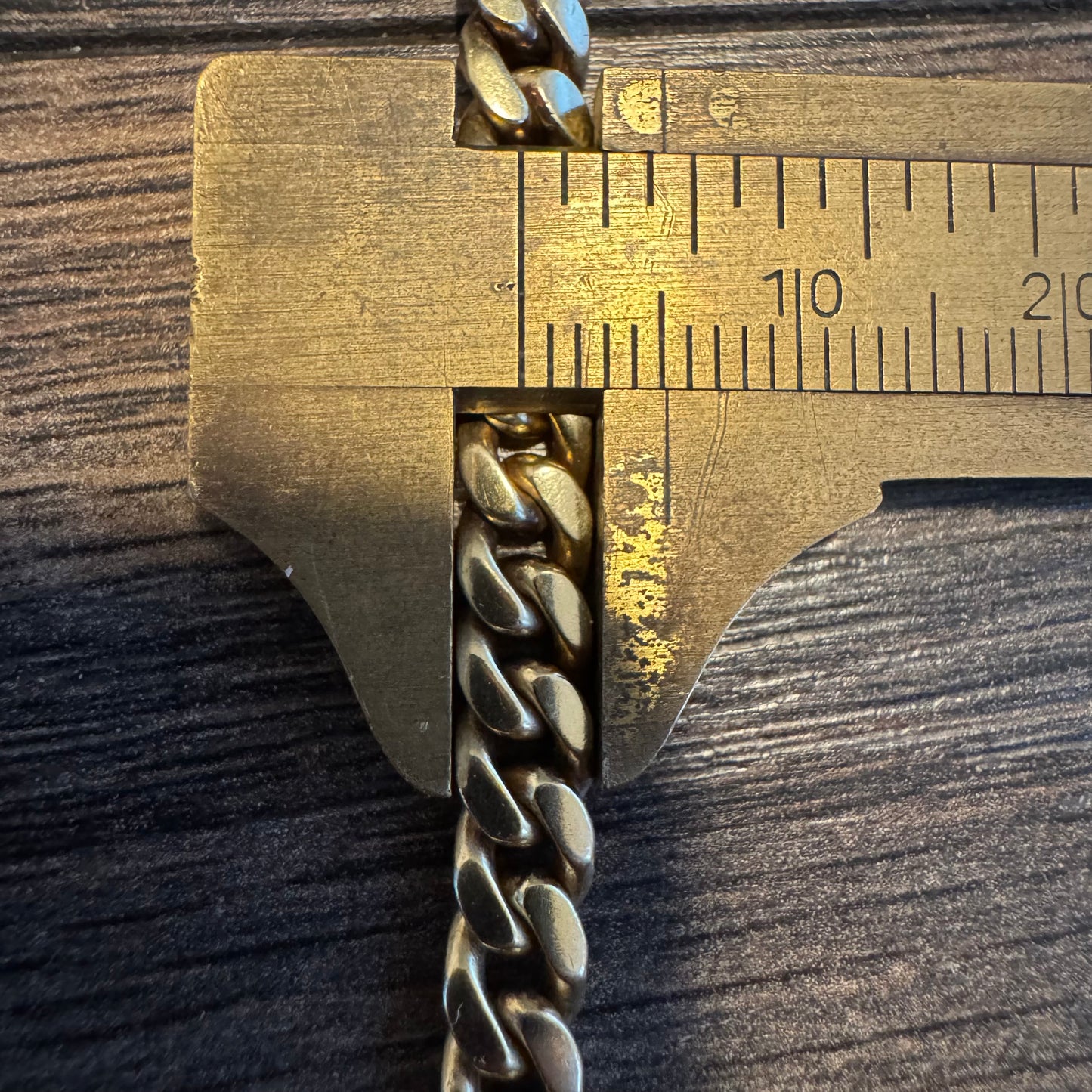 Vintage Solid 14k Yellow Gold Heavyweight Miami Cuban Link Necklace (25”)