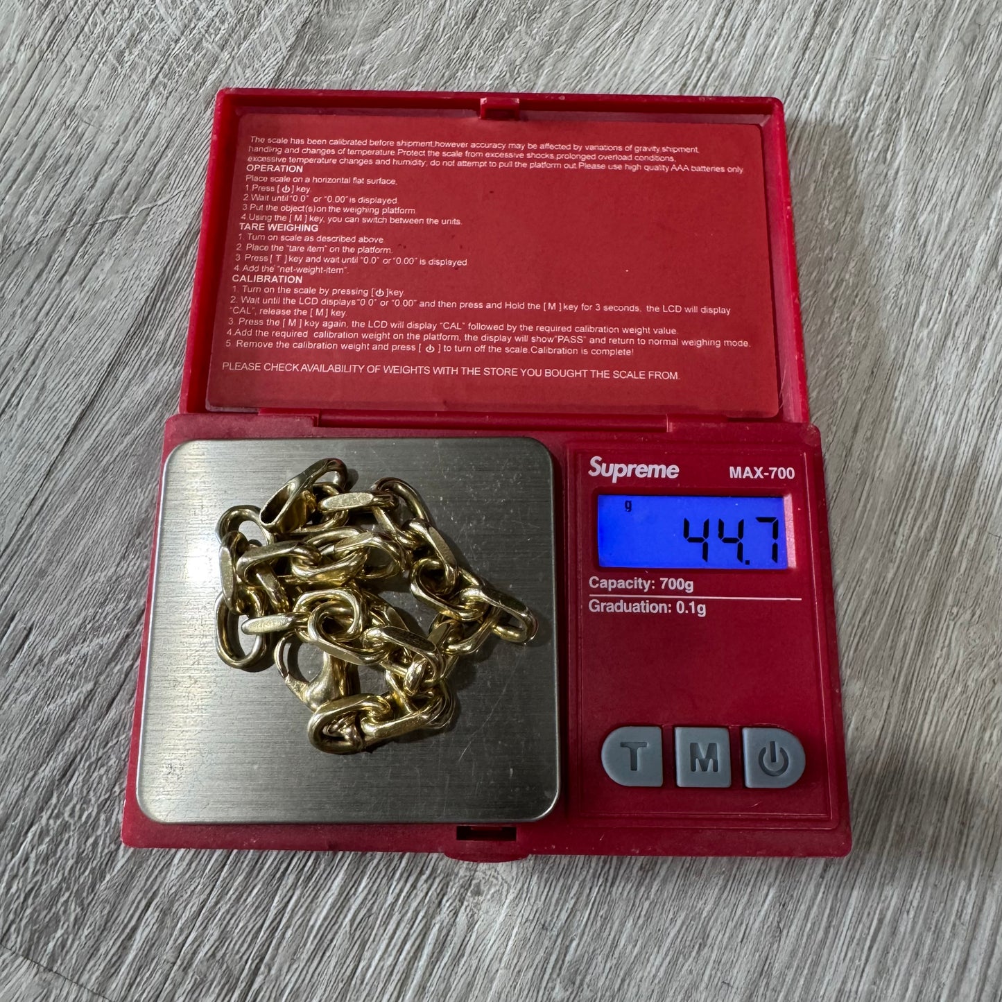 Vintage Solid 14k Yellow Gold Heavyweight “Biker Chain” Anchor Link Bracelet (9.5”)