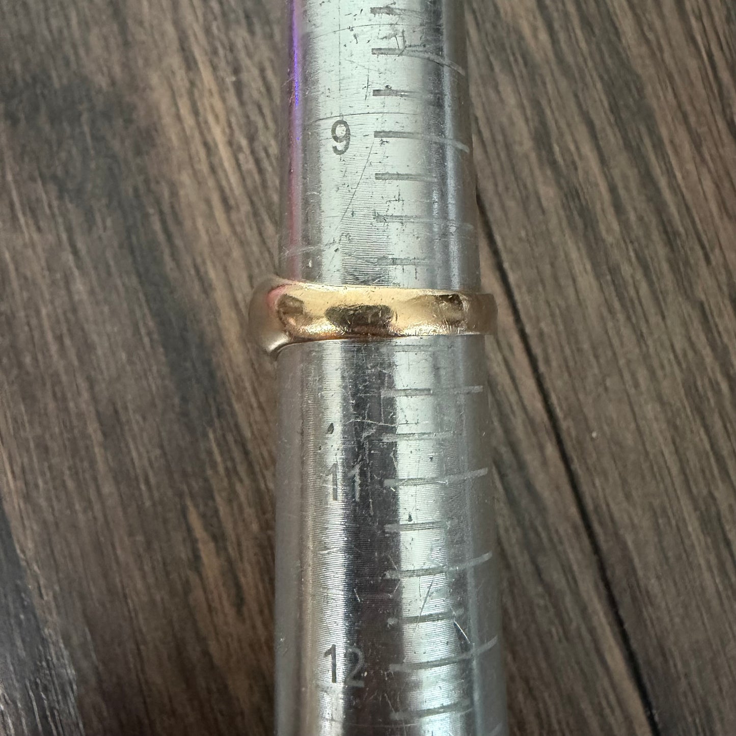 Mid-Century Solid 14k Yellow Gold .45ct Natural VS Diamond Rub Over Gypsy Ring (10)