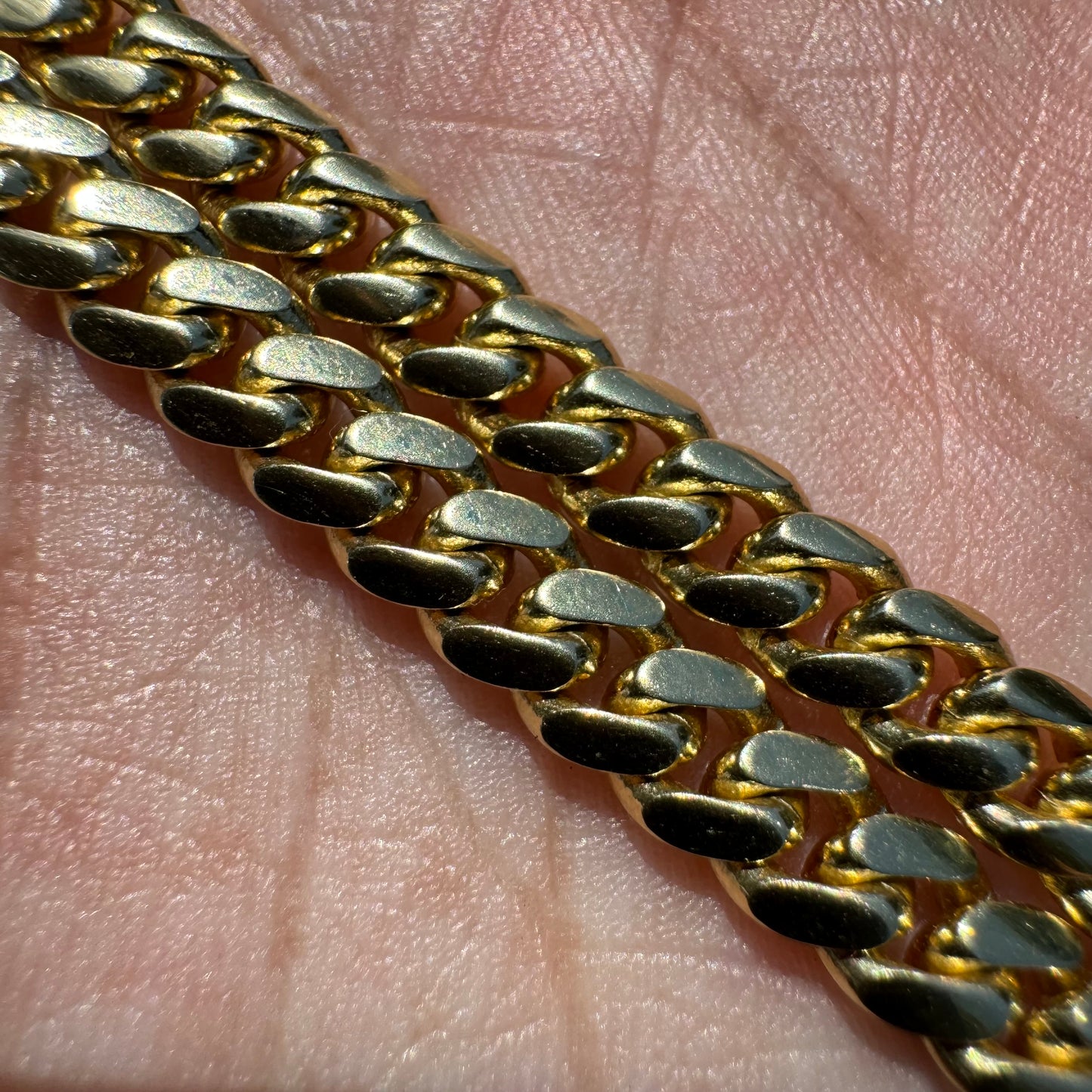 Brand New Solid 14k Yellow Gold Miami Cuban Link Necklace (22”)