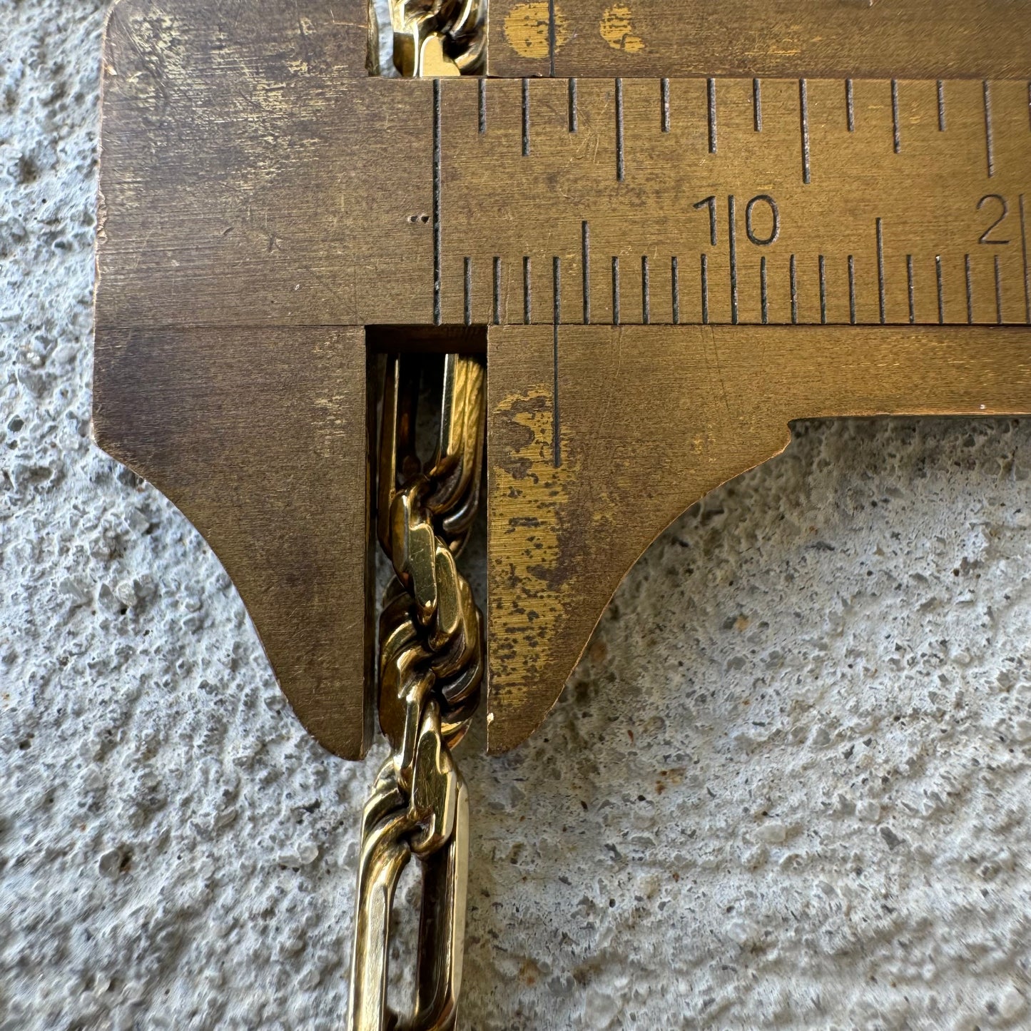 1992 Solid 14k Yellow Gold Diamondcut “Figarope” Necklace (20”)