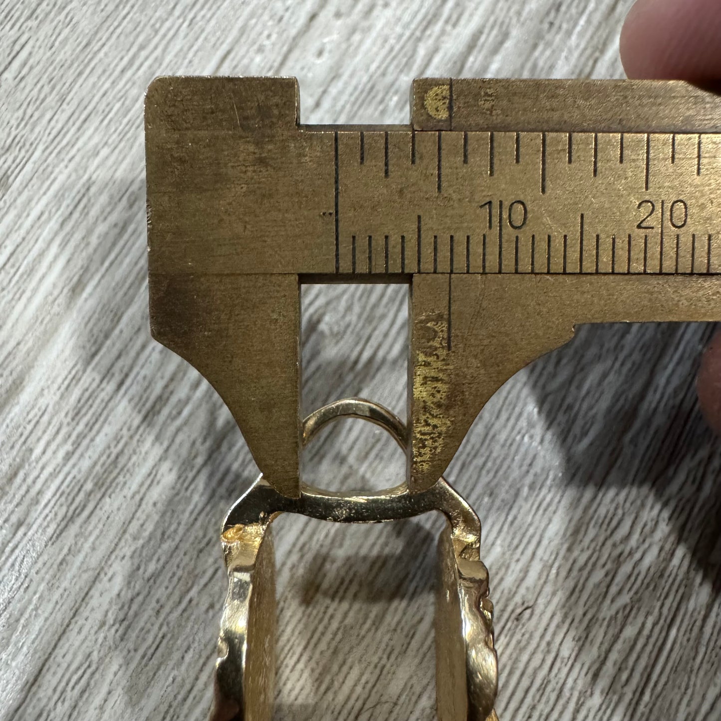 Vintage Solid 14k Yellow Gold Nugget Jewelers Loupe