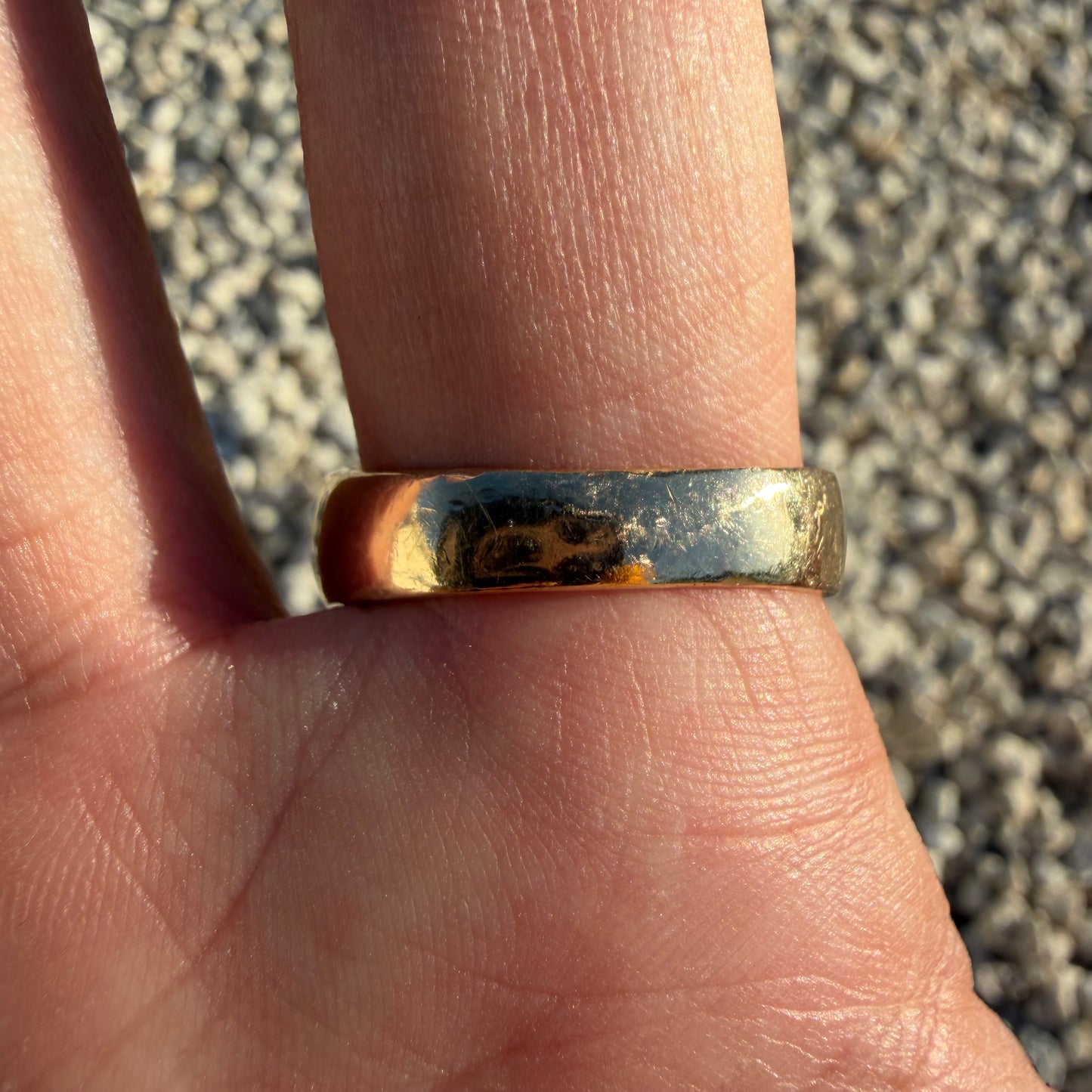 Vintage Solid 14k Yellow Gold .50ctw Natural Diamond Gold Bearing Quartz Signet Ring (13.5)