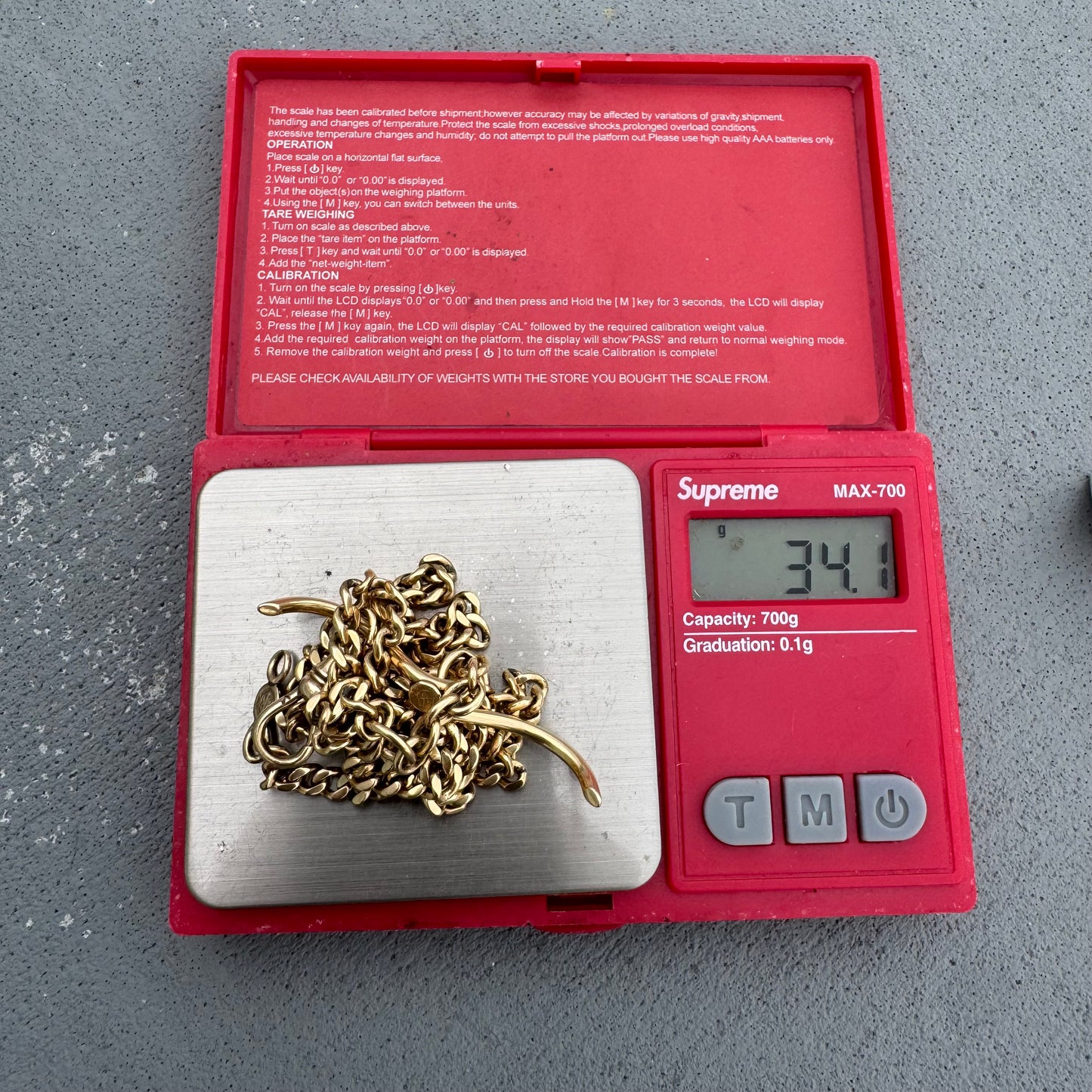 Antique Solid 14k Yellow Gold Double Dog Clip Curb Link Albert Watch Chain Necklace (21”)