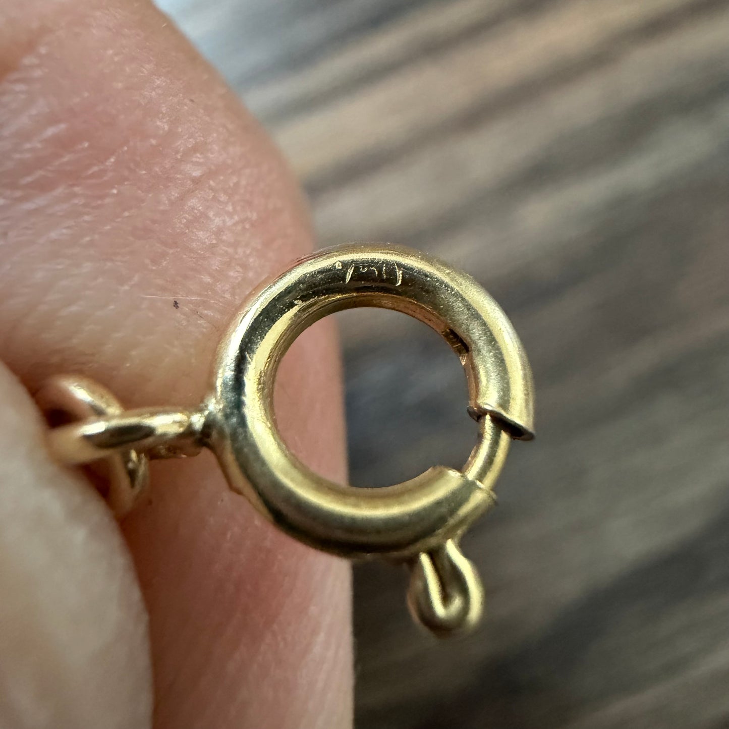 Antique Heavyweight 18k Yellow Gold Classic Puffed Gucci Link Necklace (18.5”)