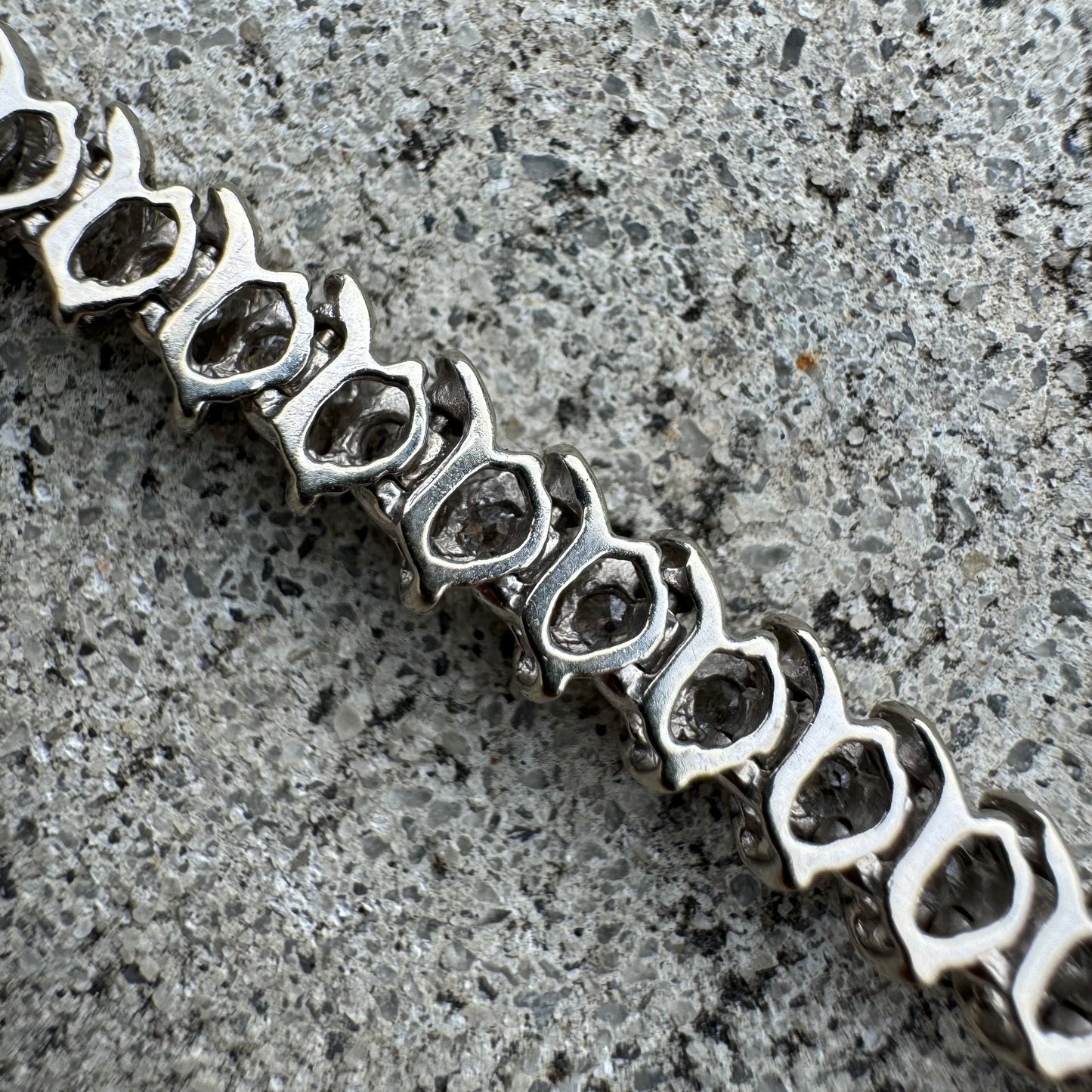 Vintage 14k White Gold 2.0ctw Natural Diamond Tennis Bracelet (7”)