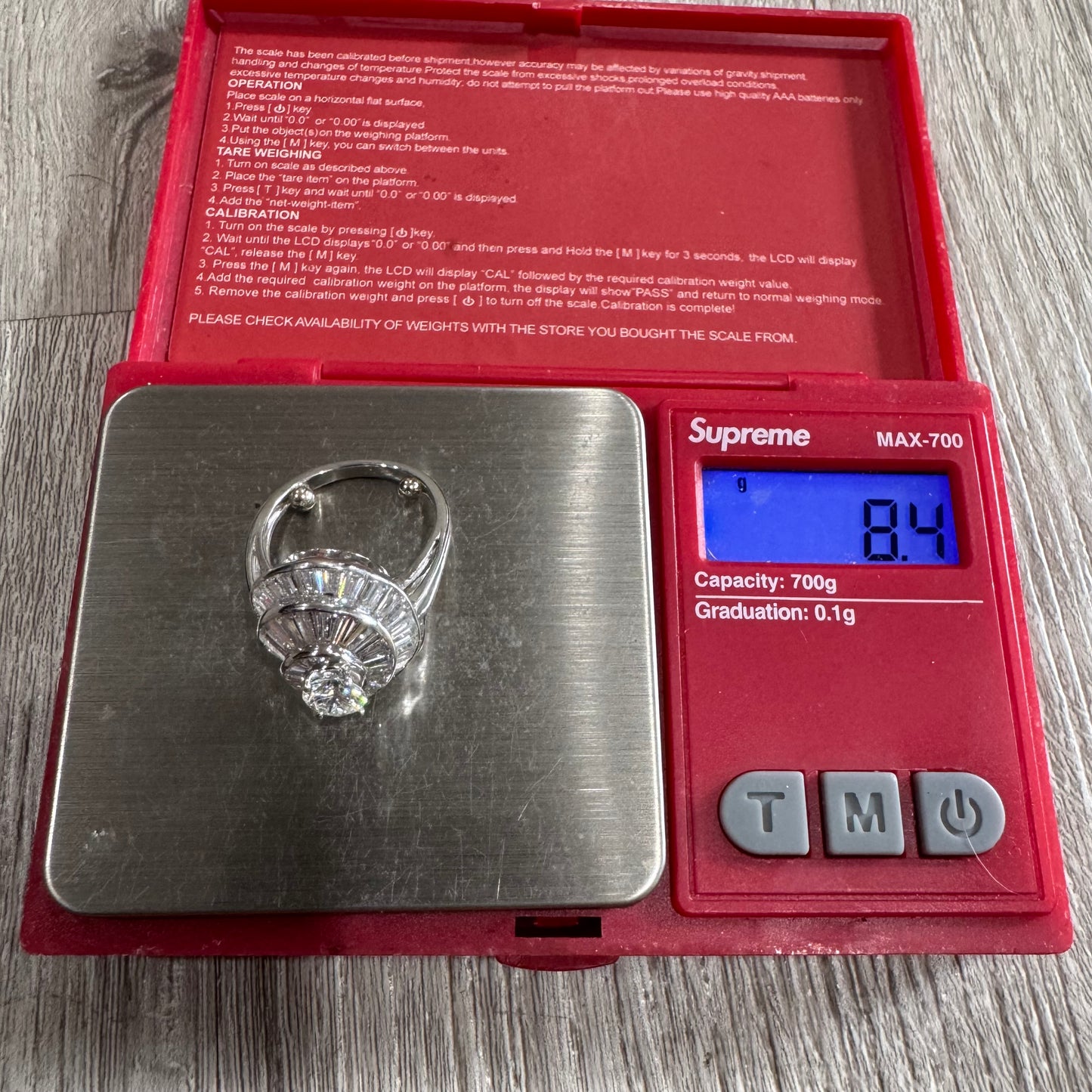 Art Deco Oscar Heyman Bros. Solid Platinum 3.8ctw Natural VS1 Diamond Cocktail Ring (5)