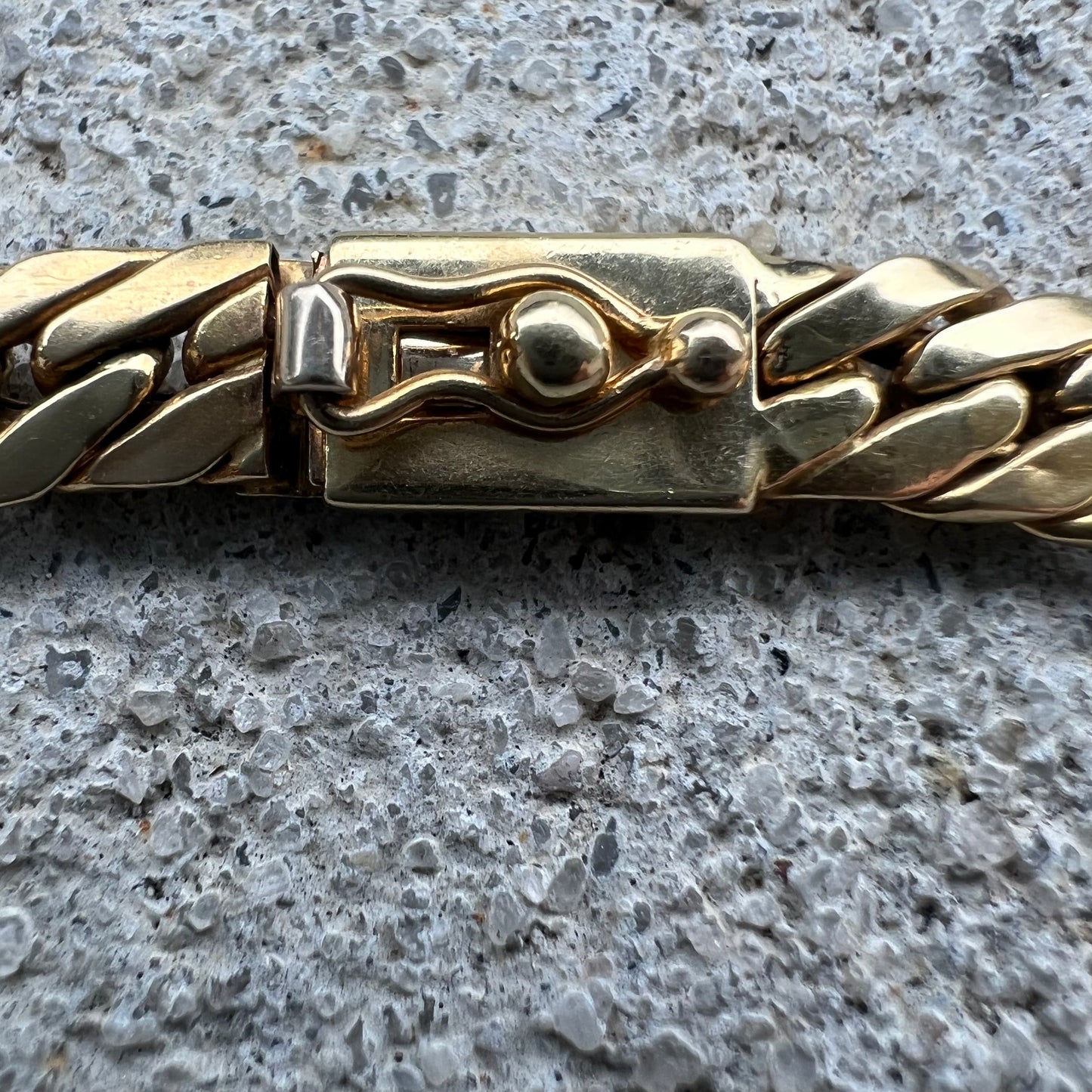 1970’s 14k Italian Yellow Gold Old School Sleek Miami Cuban Link Necklace (19”)