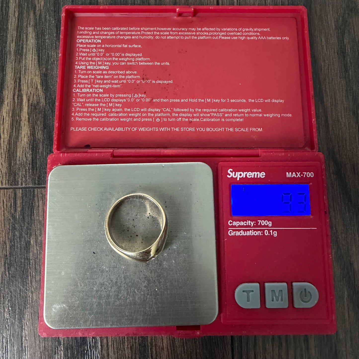 Mid-Century Solid 14k Yellow Gold .45ct Natural VS Diamond Rub Over Gypsy Ring (10)