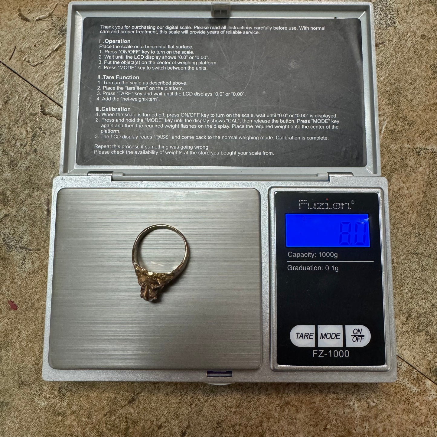 Victorian Era Solid 14k Yellow Gold .50Ct Natural Old Euro Cut Diamond Lion Ring (7.5)