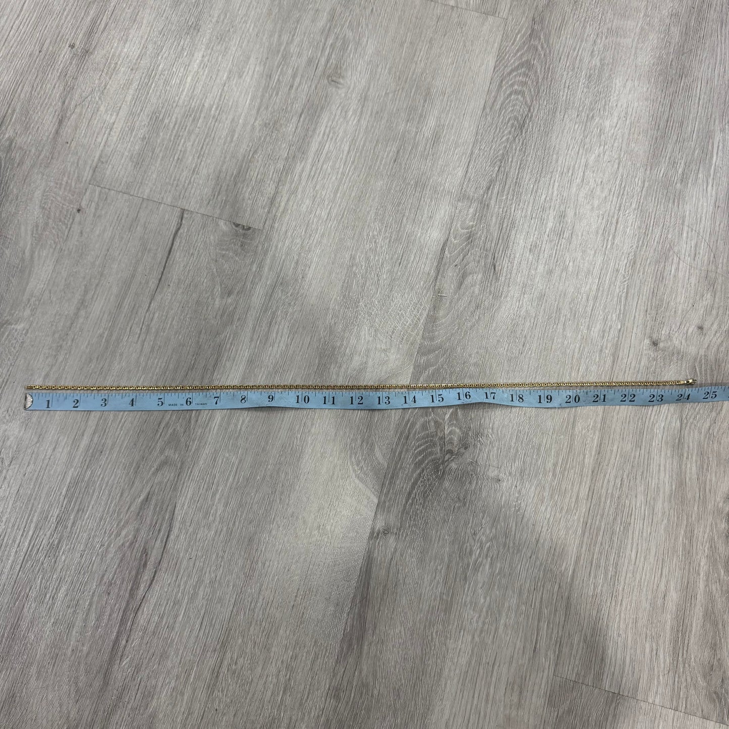 Vintage UnoAerre Solid 14k Yellow Gold Tigers Eye “Chanel Link” Necklace (24.5”)