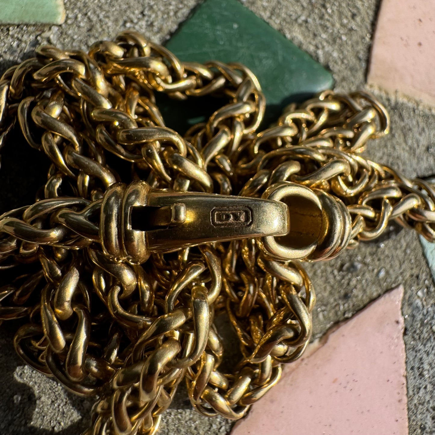 David Yurman 18k Yellow Gold Wheat Link Necklace (26”/4mm)