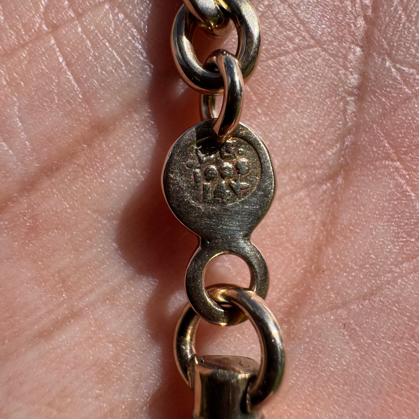 Dated 1909 Solid 14k Yellow Gold Heavyweight Cuban Curb Link Watch Chain Necklace (20”)